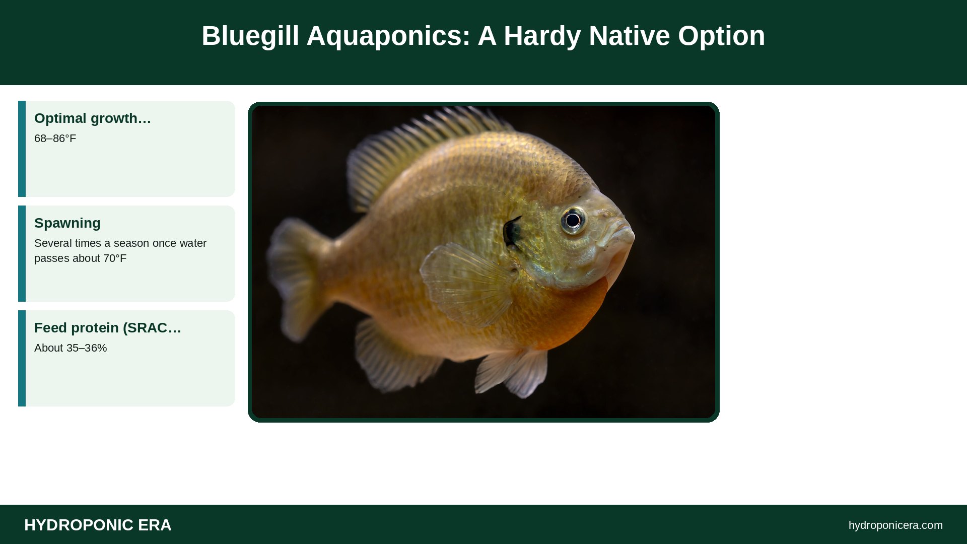 bluegill aquaponics — Bluegill Aquaponics: A Hardy Native Option