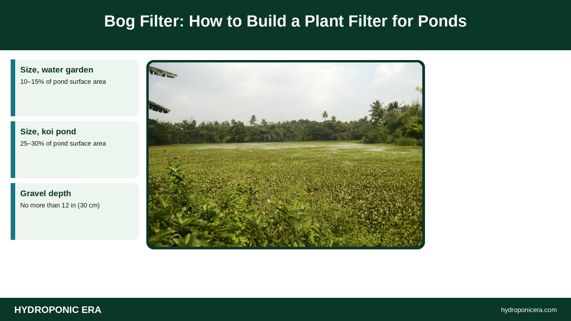 bog filter — Bog Filter: How to Build a Plant Filter for Ponds