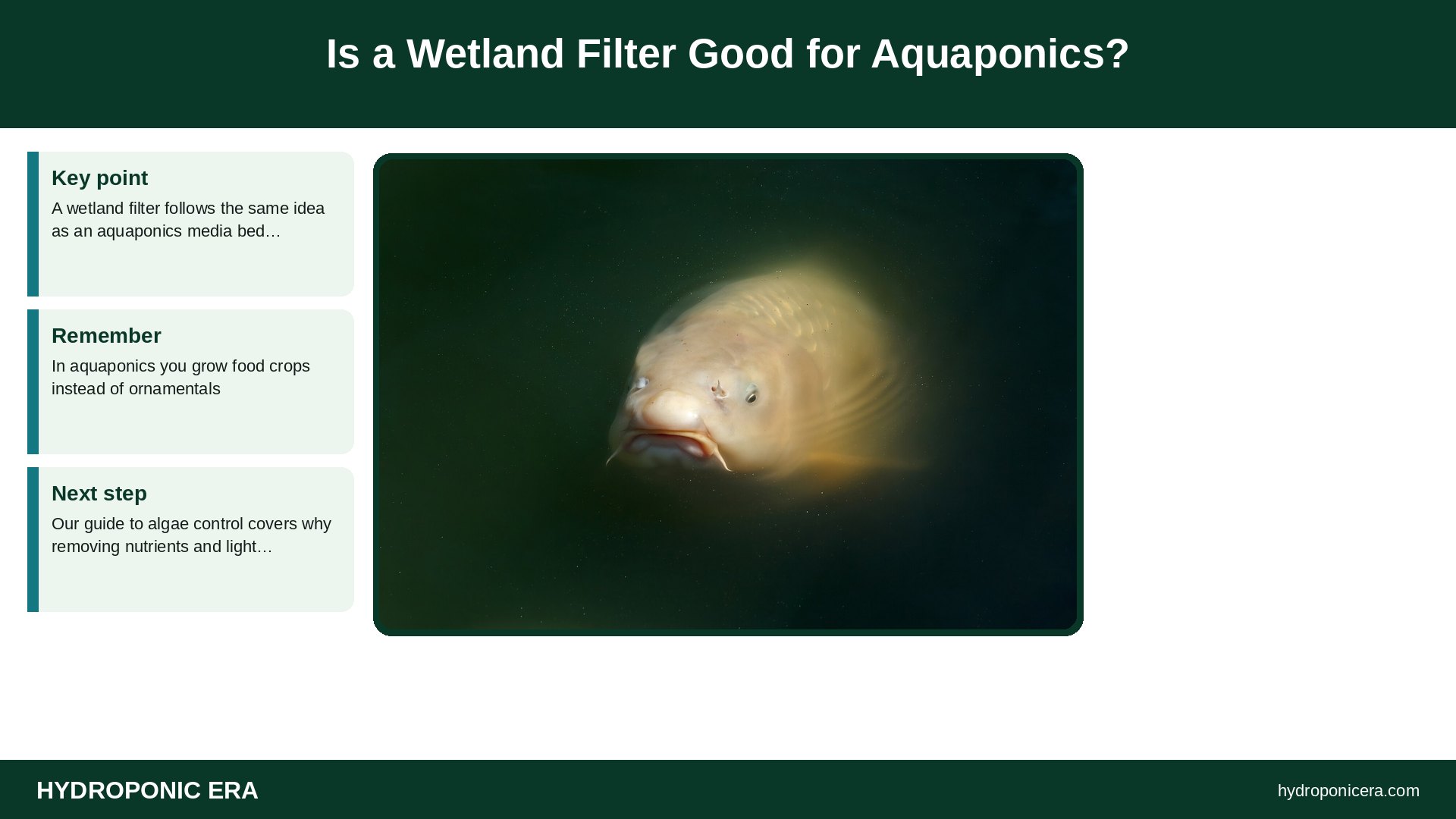 bog filter — Is a Wetland Filter Good for Aquaponics?