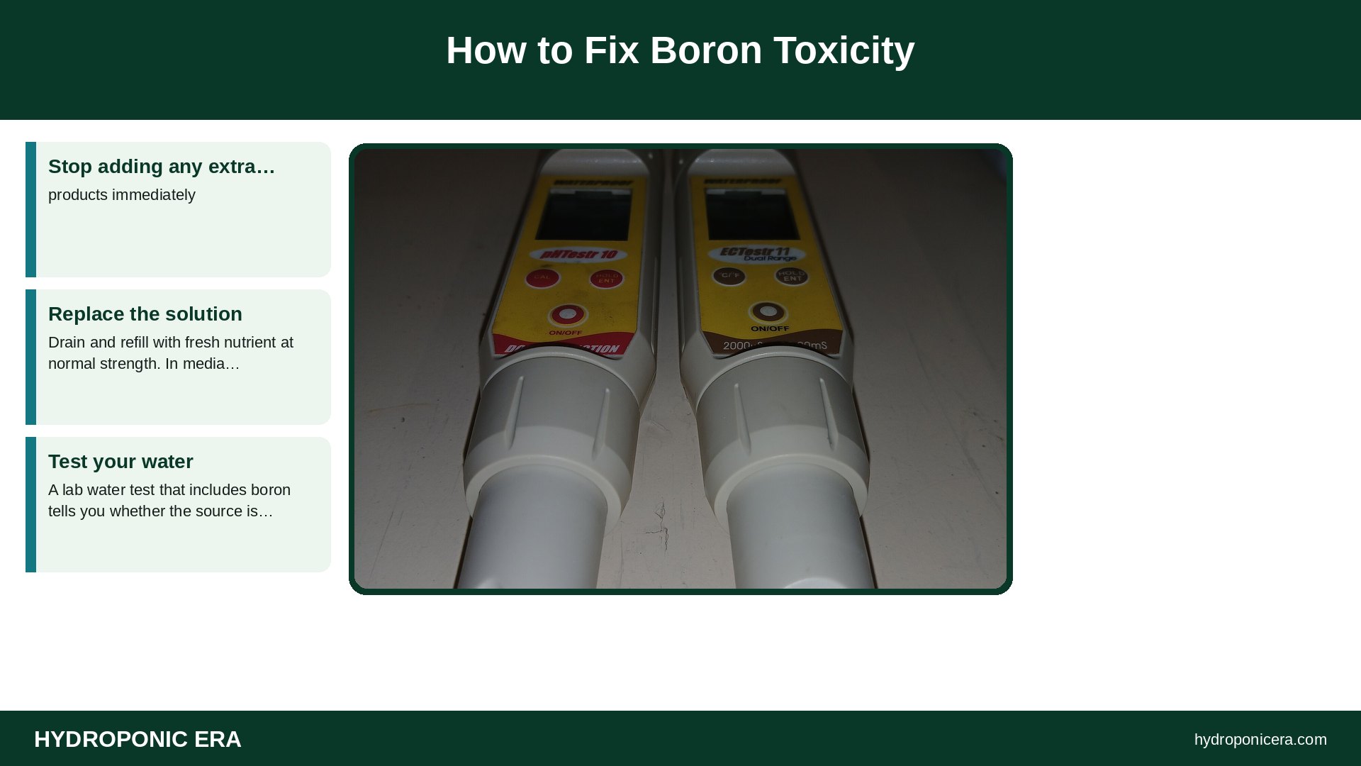 boron toxicity — How to Fix Boron Toxicity