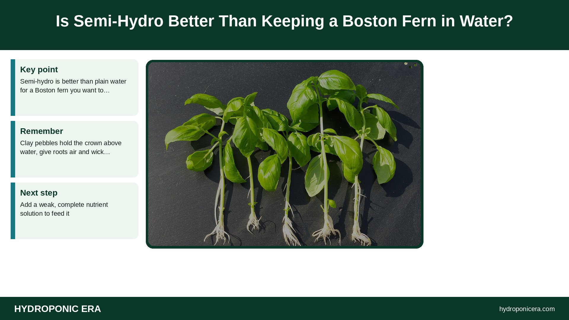 boston fern in water — Is Semi-Hydro Better Than Keeping a Boston Fern in Water?