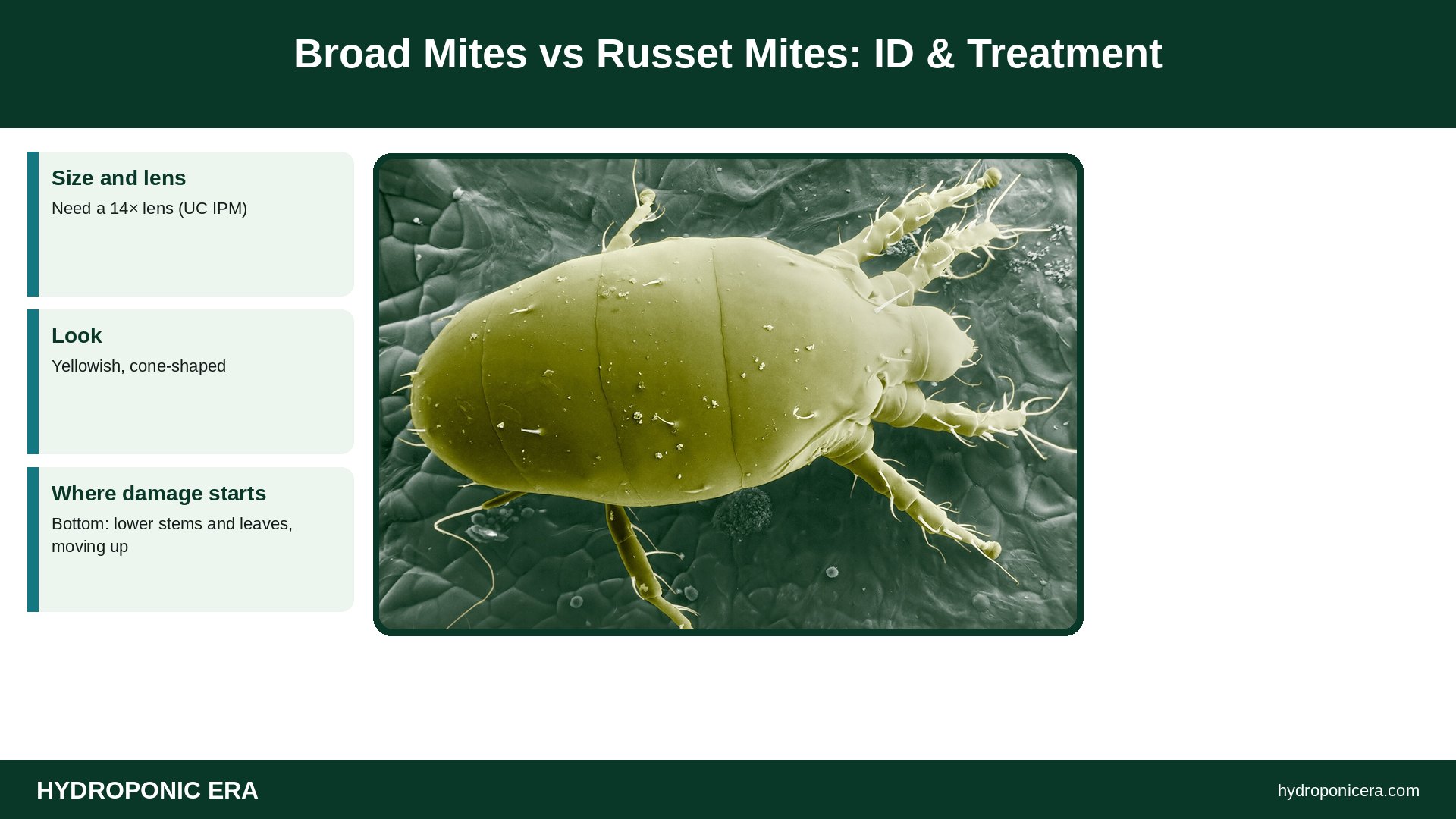 broad mites — Broad Mites vs Russet Mites: ID & Treatment