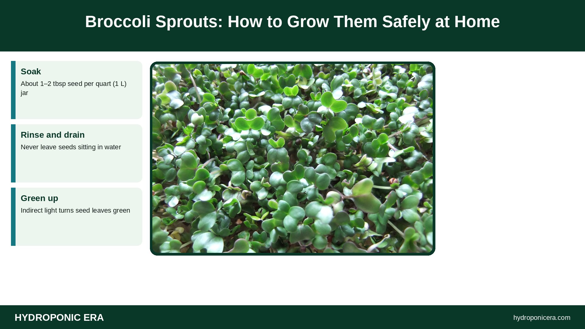 broccoli sprouts — Broccoli Sprouts: How to Grow Them Safely at Home