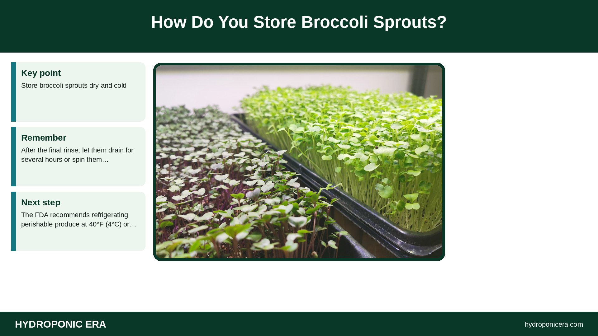 broccoli sprouts — How Do You Store Broccoli Sprouts?