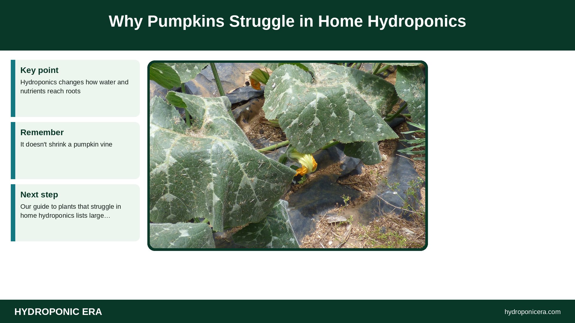 grow pumpkins hydroponically — Why Pumpkins Struggle in Home Hydroponics
