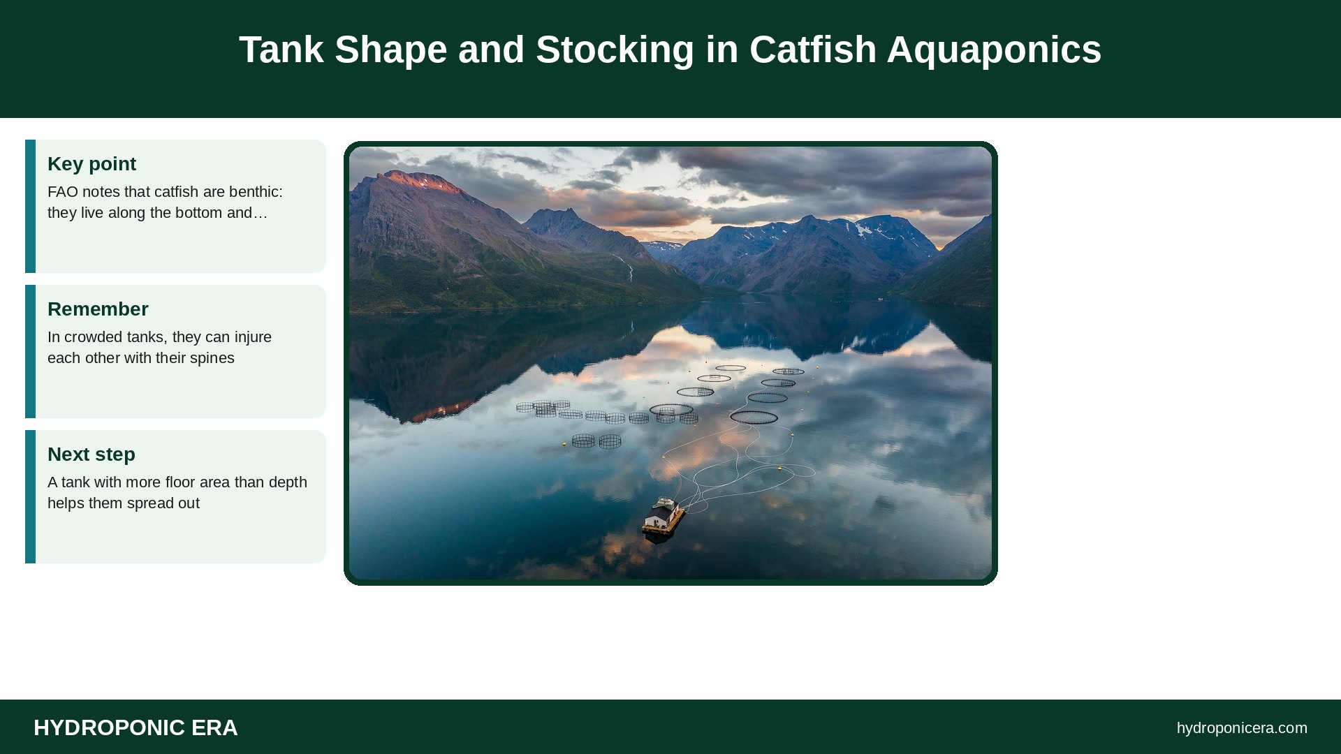 catfish aquaponics — Tank Shape and Stocking in Catfish Aquaponics