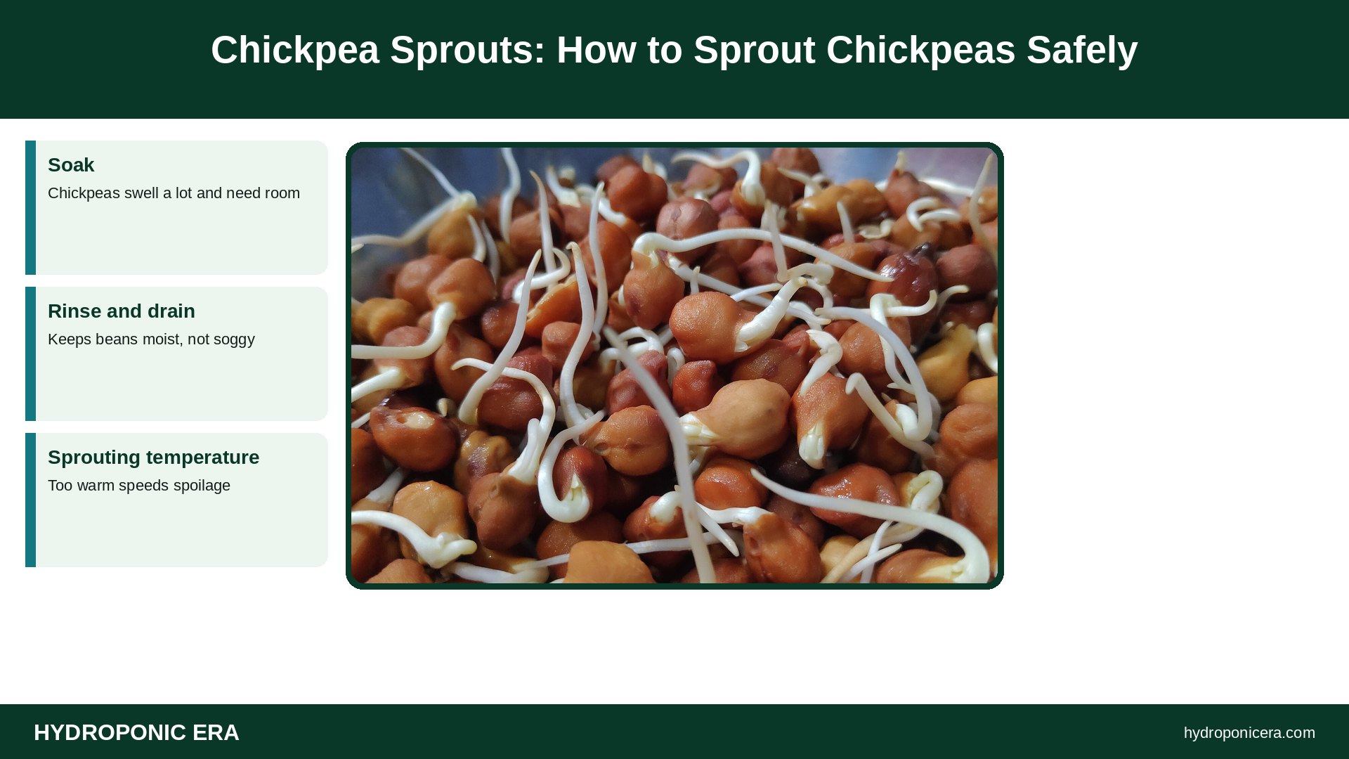 chickpea sprouts — Chickpea Sprouts: How to Sprout Chickpeas Safely