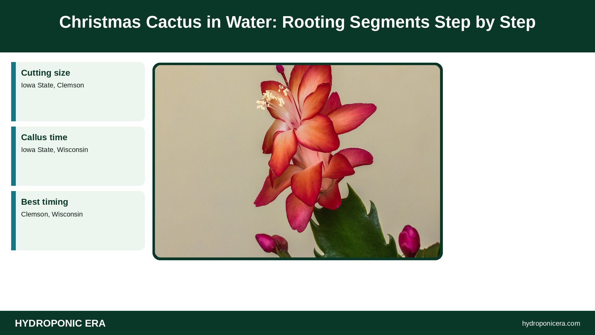 christmas cactus in water — Christmas Cactus in Water: Rooting Segments Step by Step