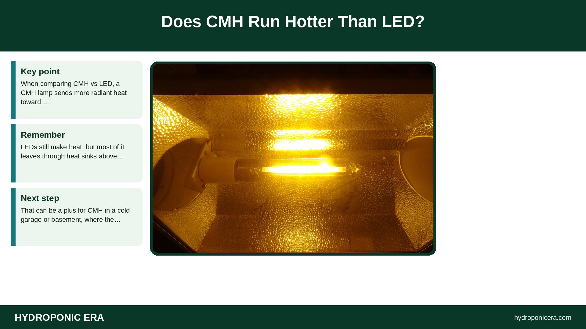 cmh vs led — Does CMH Run Hotter Than LED?