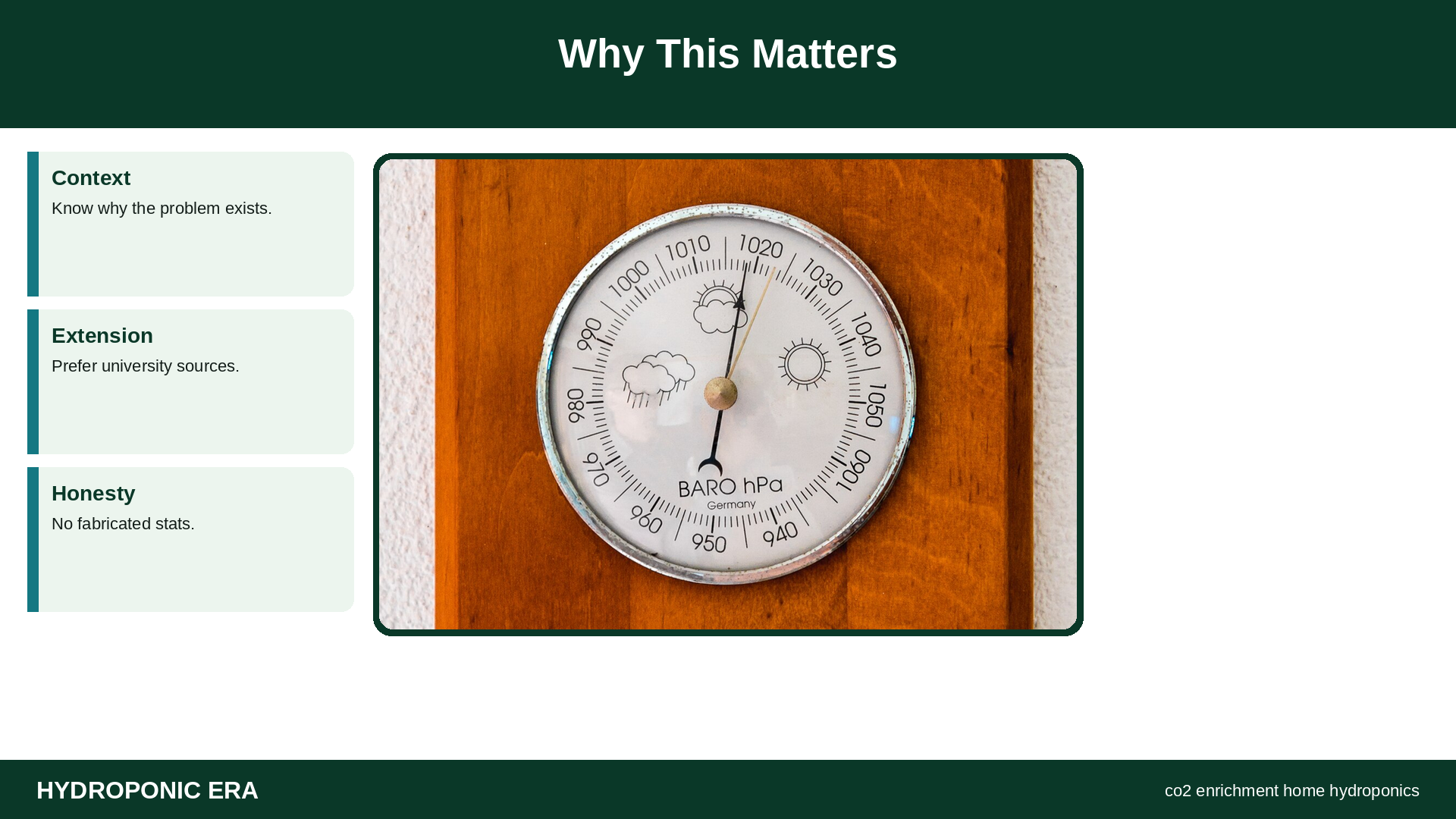 co2 enrichment home hydroponics: Why This Matters