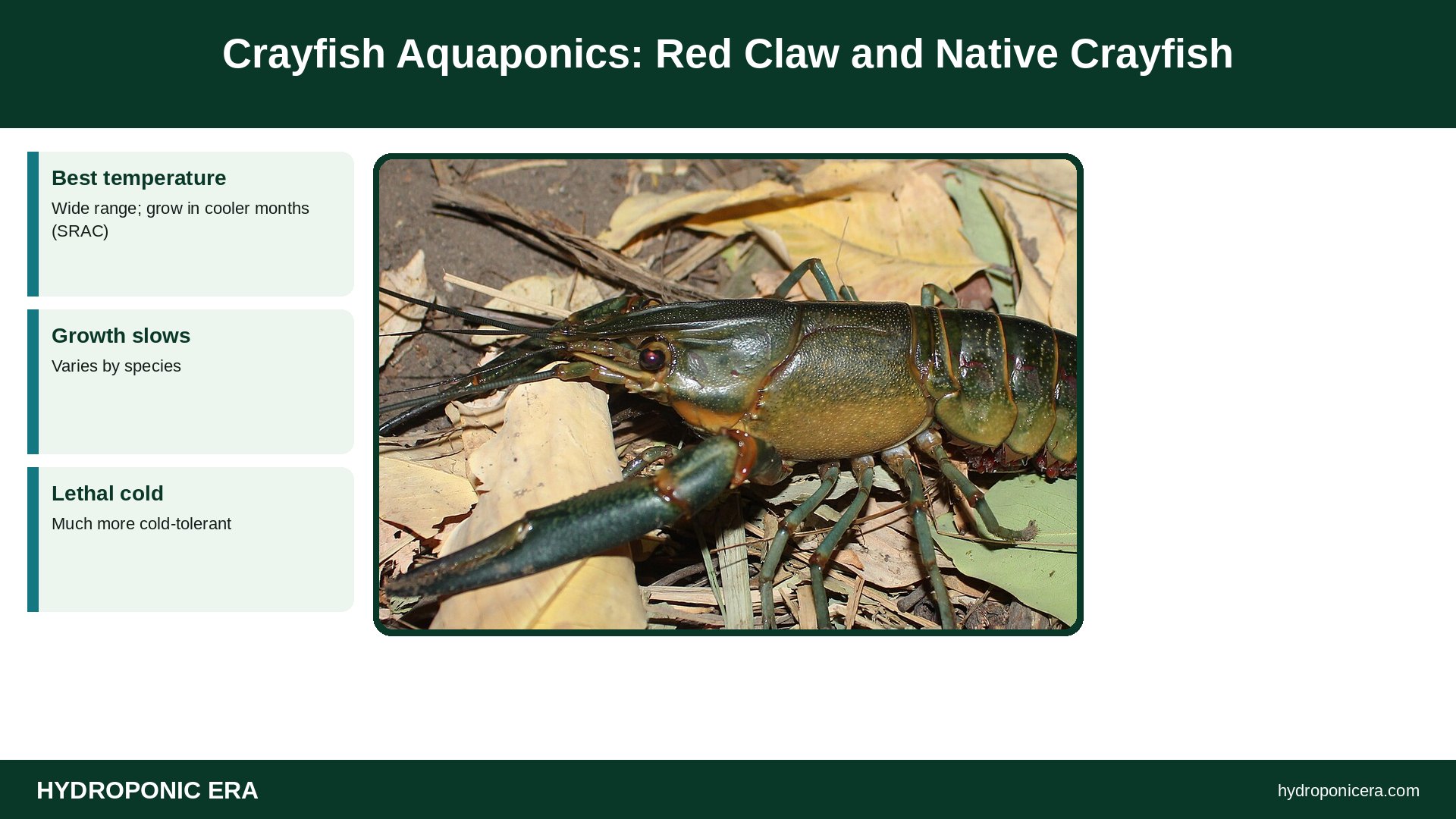 crayfish aquaponics — Crayfish Aquaponics: Red Claw and Native Crayfish