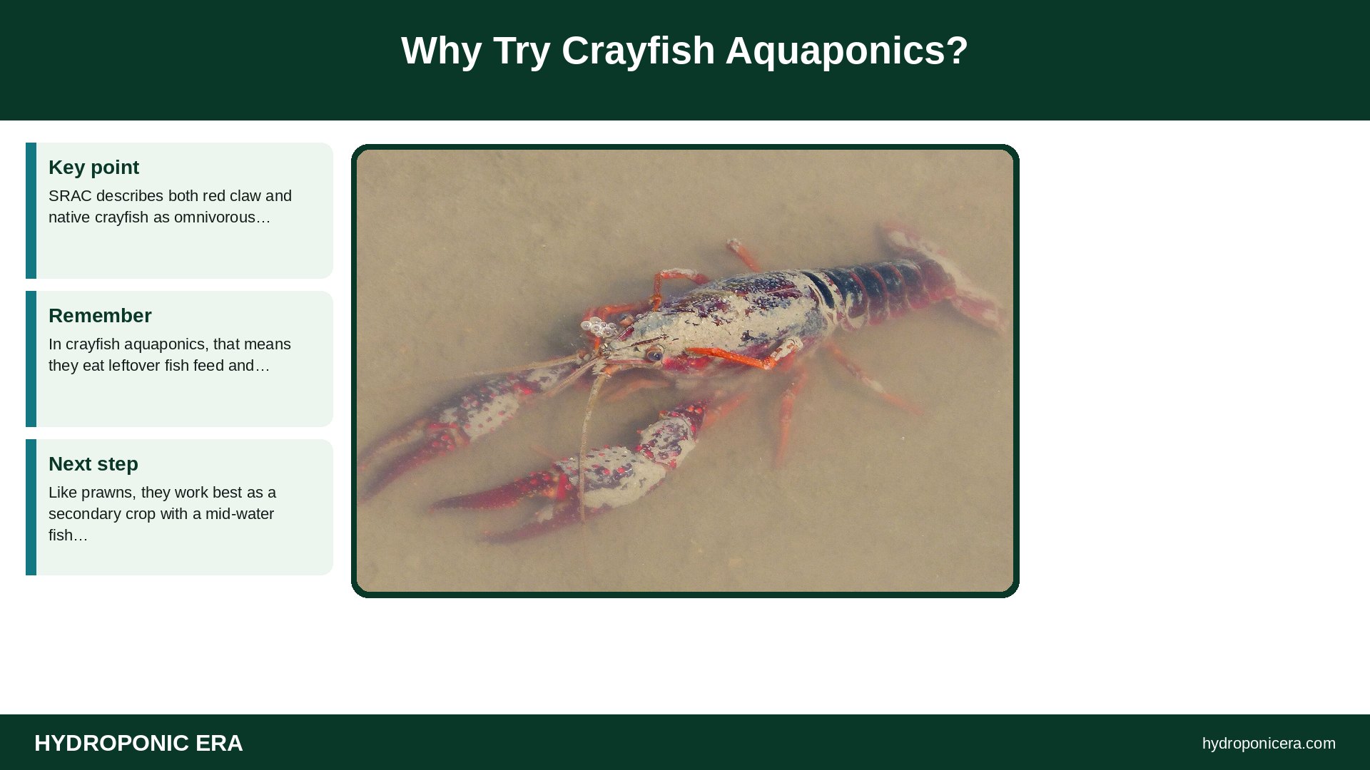 crayfish aquaponics — Why Try Crayfish Aquaponics?