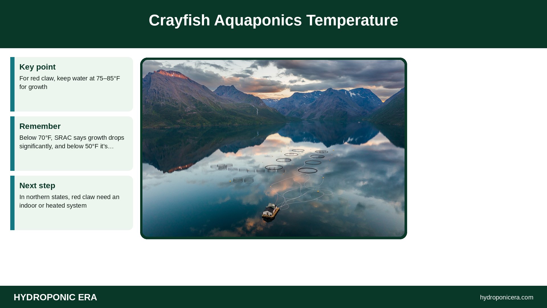 crayfish aquaponics — Crayfish Aquaponics Temperature