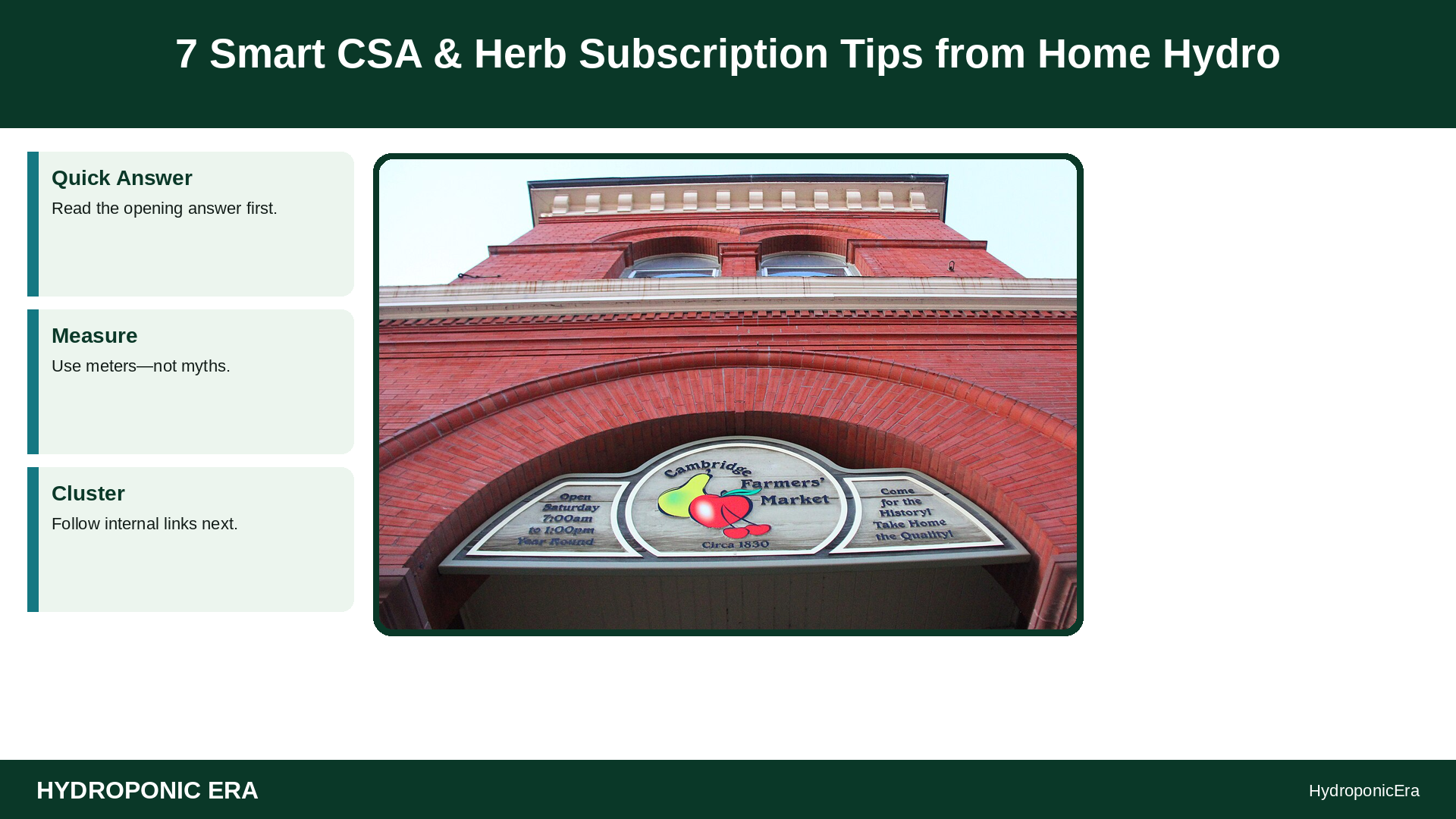 csa herb subscription home hydroponics — 7 Smart CSA & Herb Subscription Tips from Home Hydro