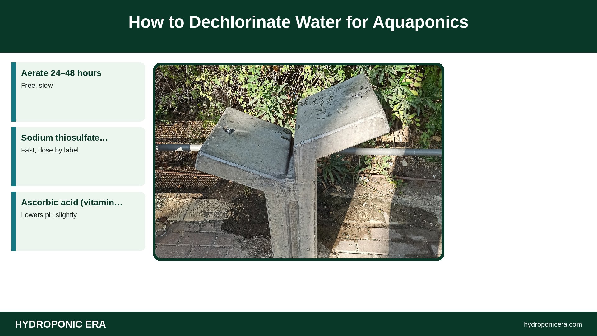 dechlorinate water — How to Dechlorinate Water for Aquaponics