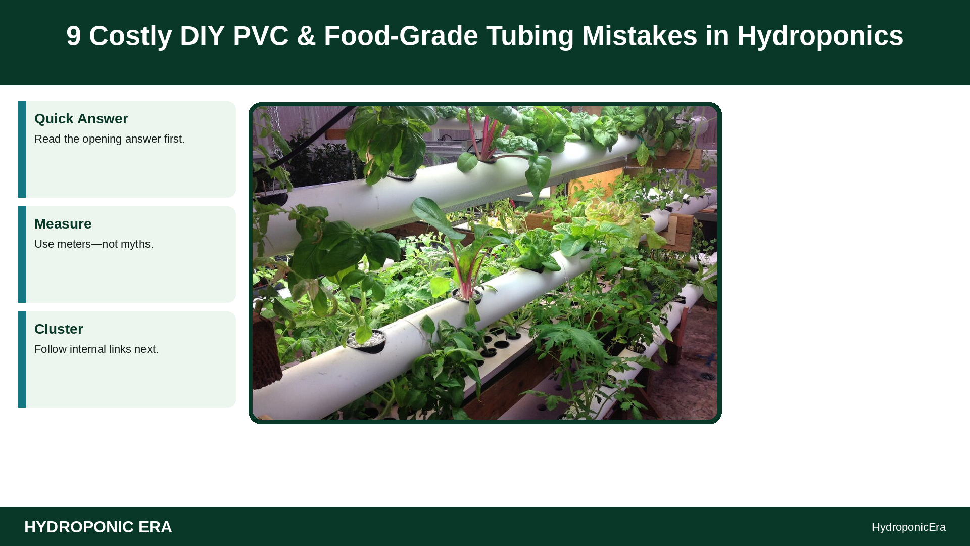 diy pvc food-grade tubing mistakes — 9 Costly DIY PVC & Food-Grade Tubing Mistakes in Hydroponics