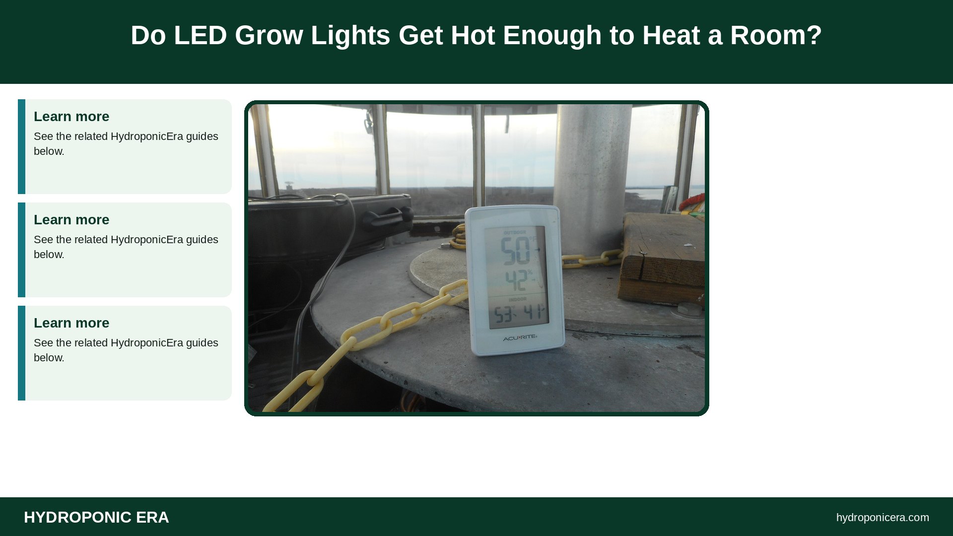 do led grow lights get hot — Do LED Grow Lights Get Hot Enough to Heat a Room?