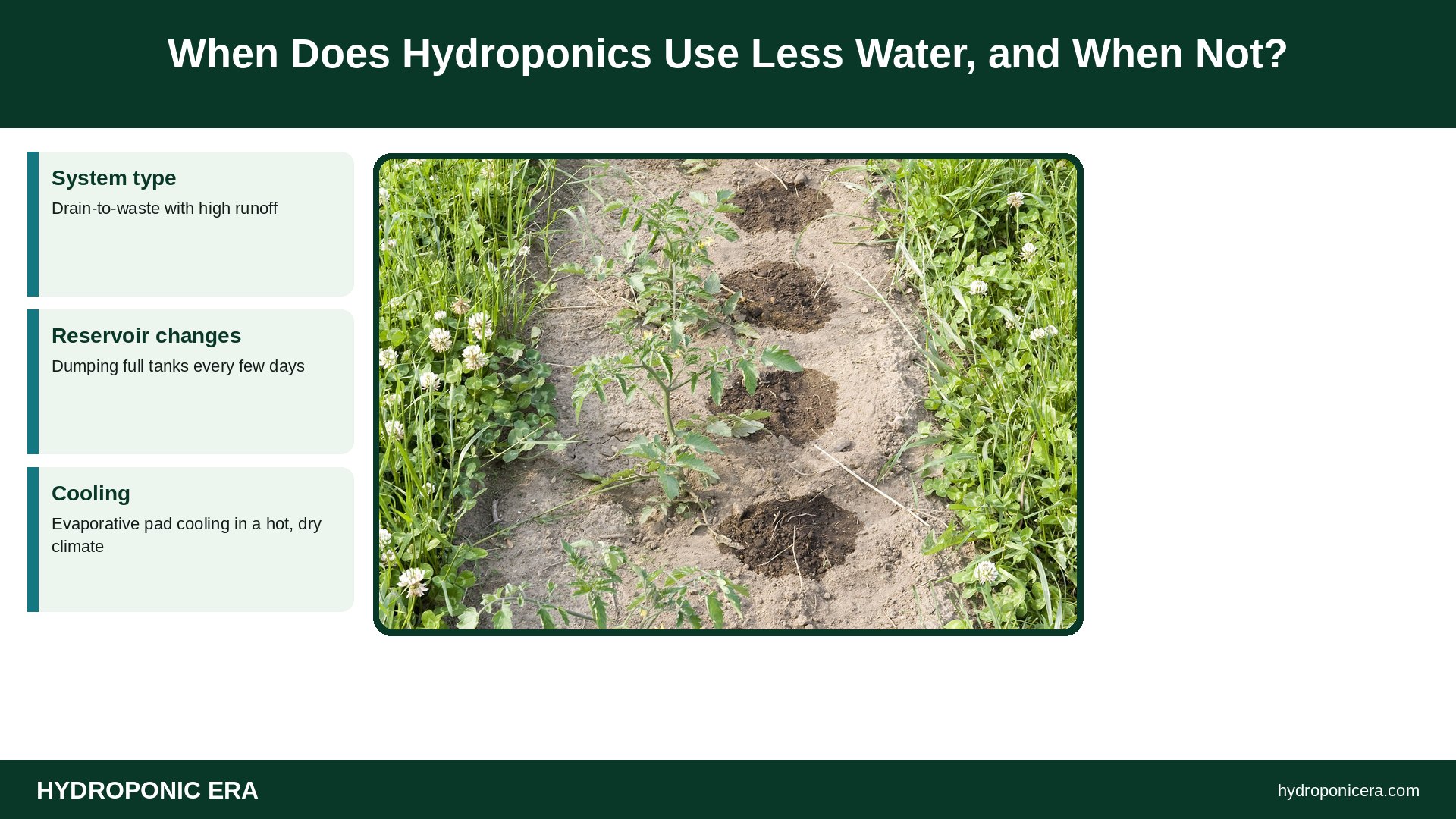 does hydroponics use less water — When Does Hydroponics Use Less Water, and When Not?