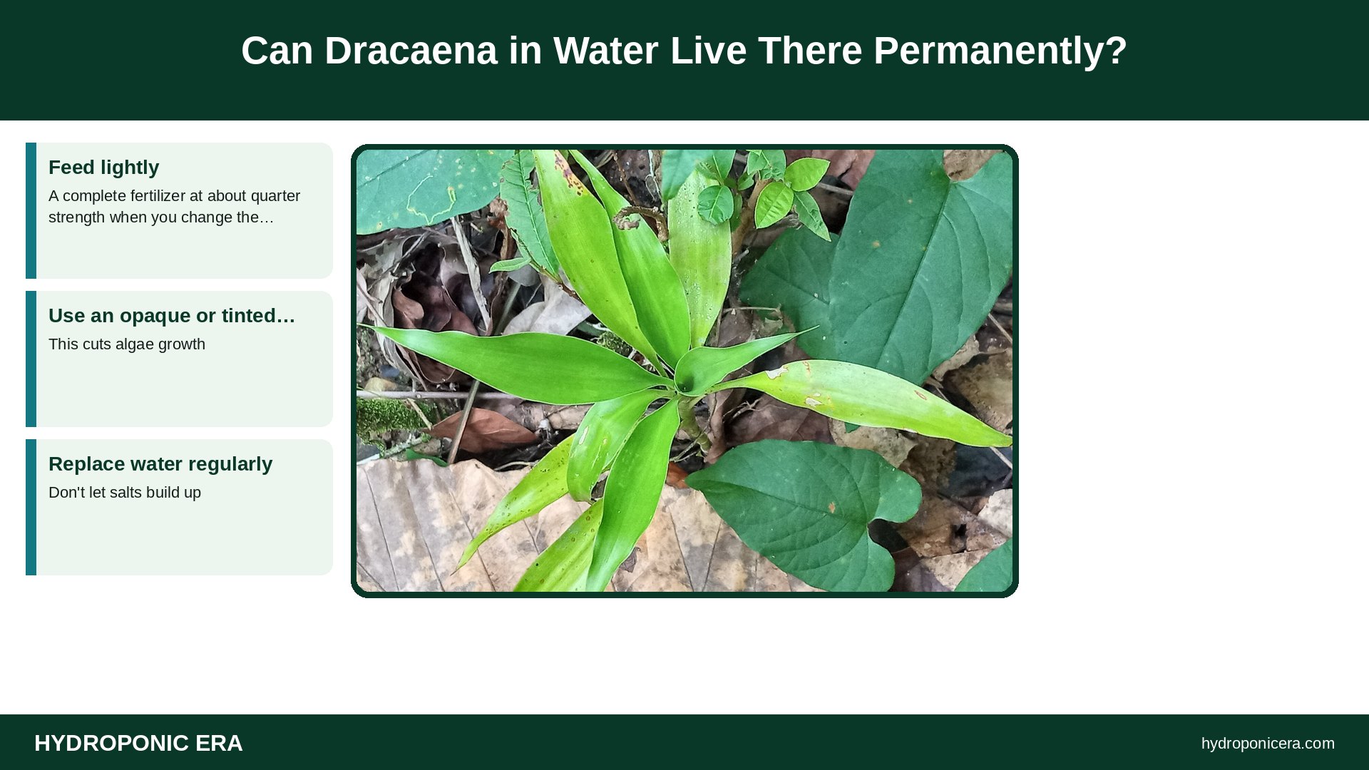dracaena in water — Can Dracaena in Water Live There Permanently?