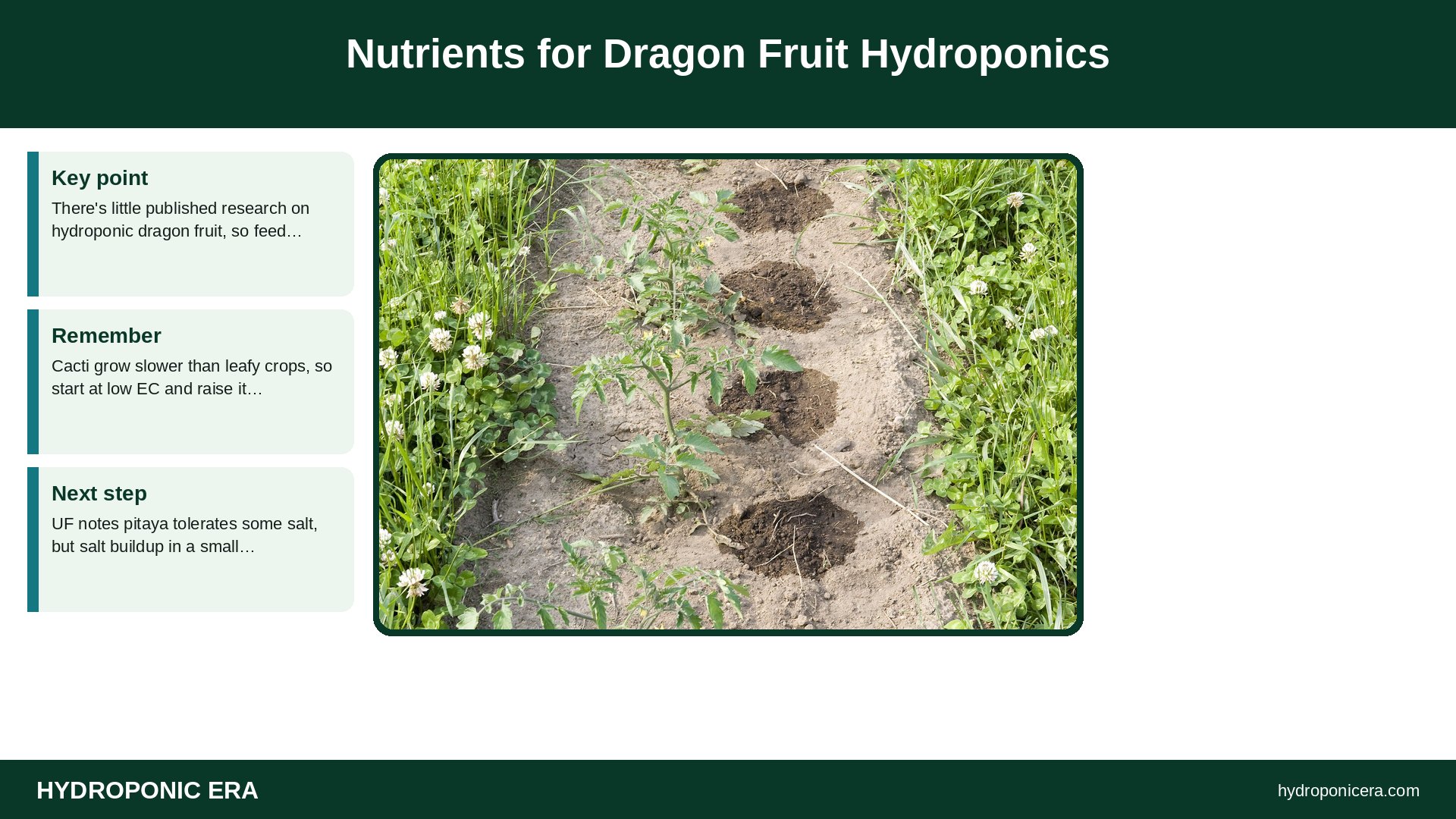 dragon fruit hydroponics — Nutrients for Dragon Fruit Hydroponics