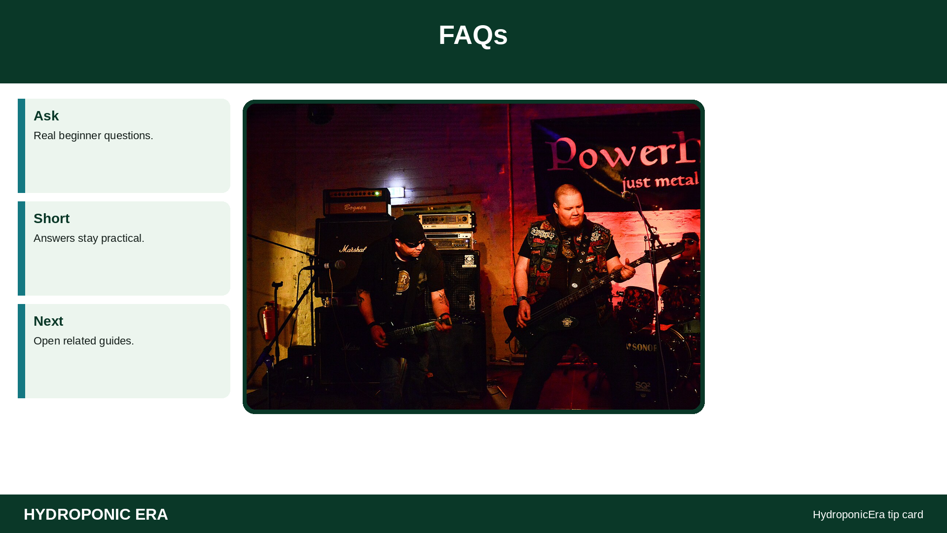 FAQs — HydroponicEra tip card graphic