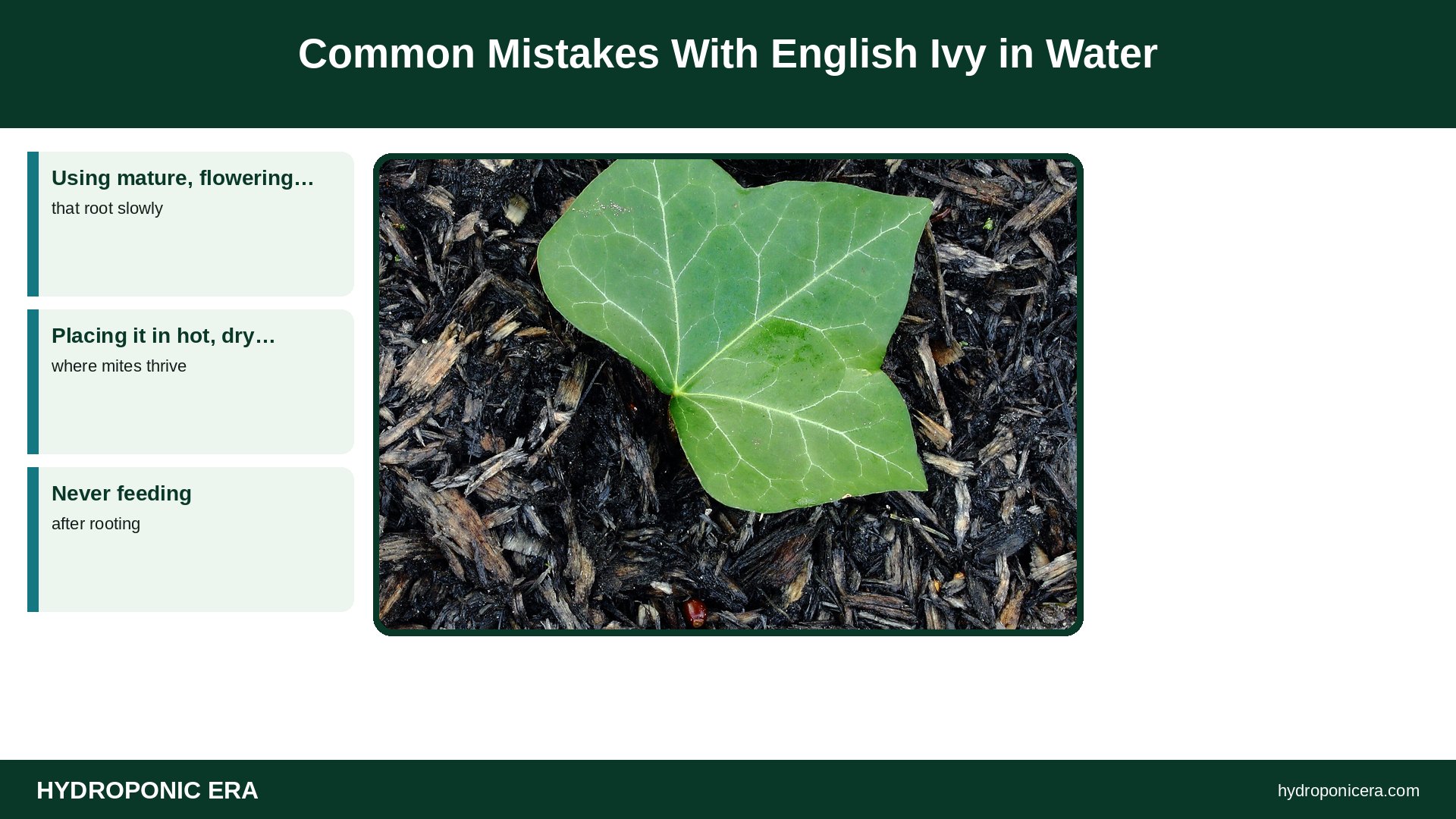english ivy in water — Common Mistakes With English Ivy in Water