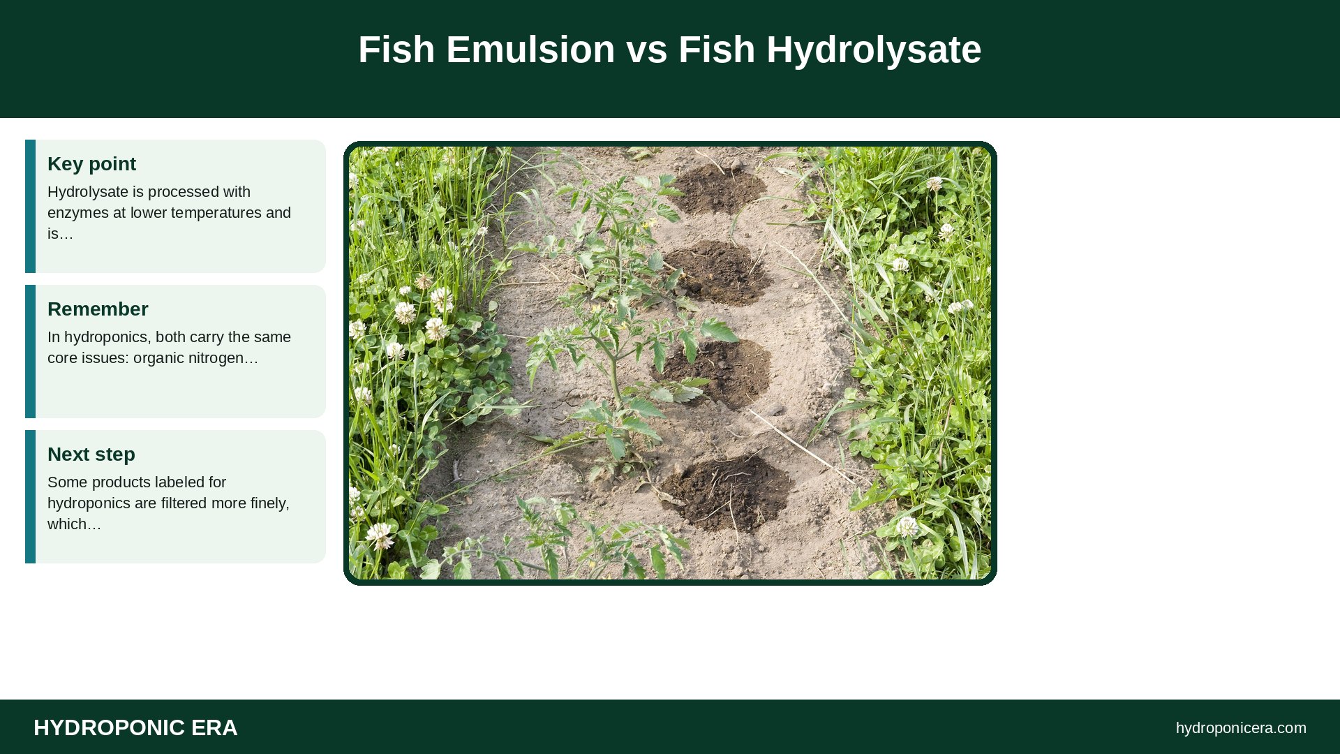 fish emulsion — Fish Emulsion vs Fish Hydrolysate