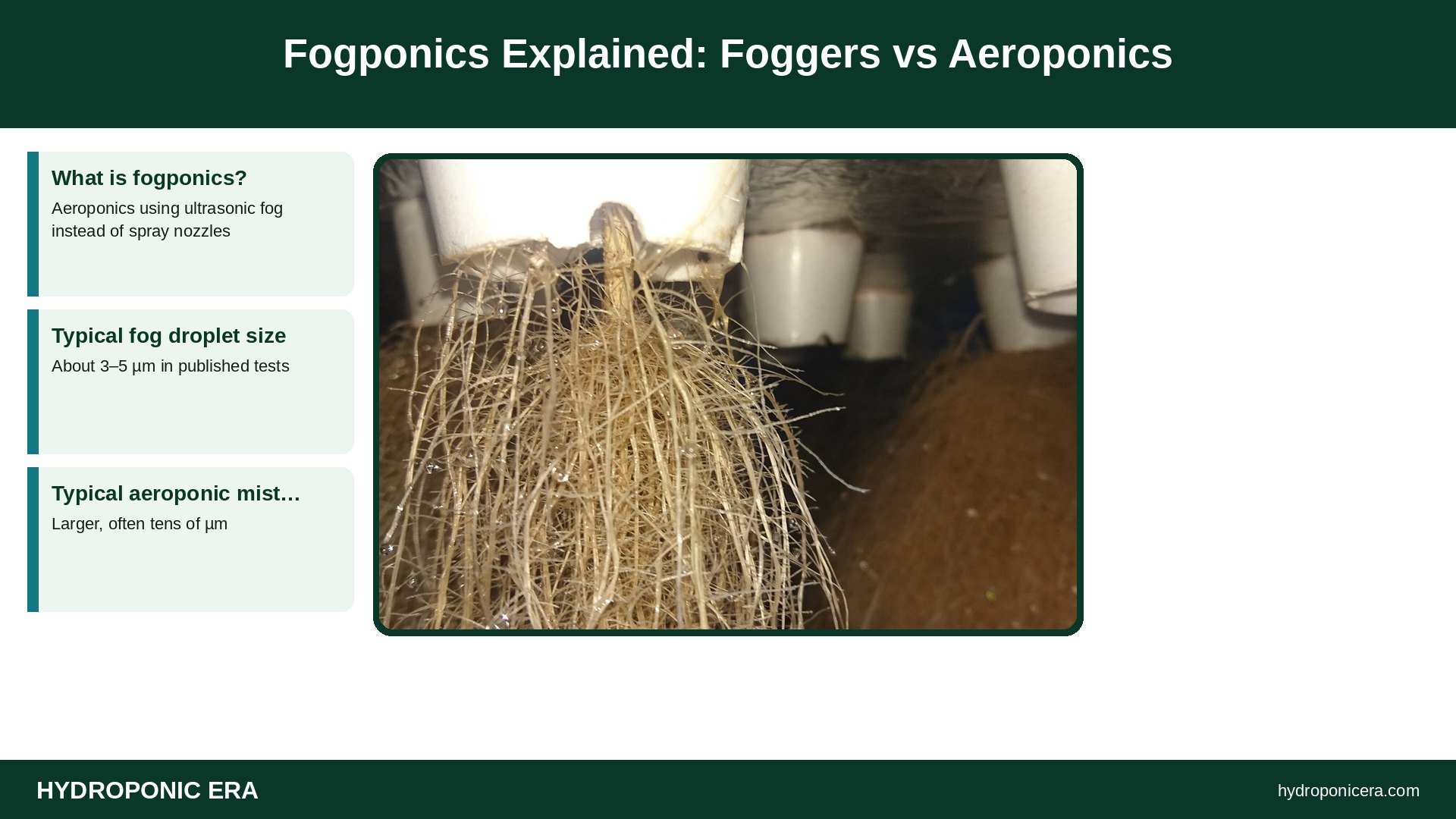 fogponics — Fogponics Explained: Foggers vs Aeroponics