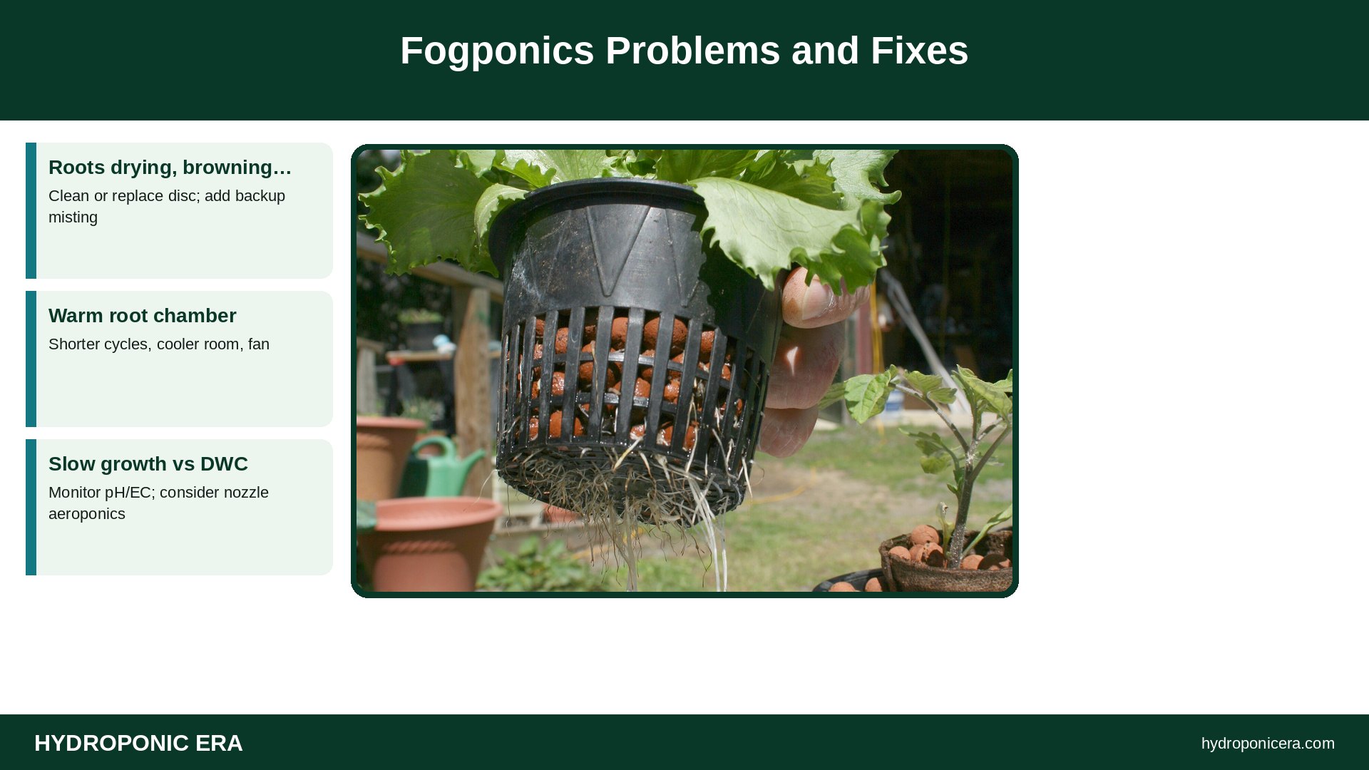 fogponics — Fogponics Problems and Fixes
