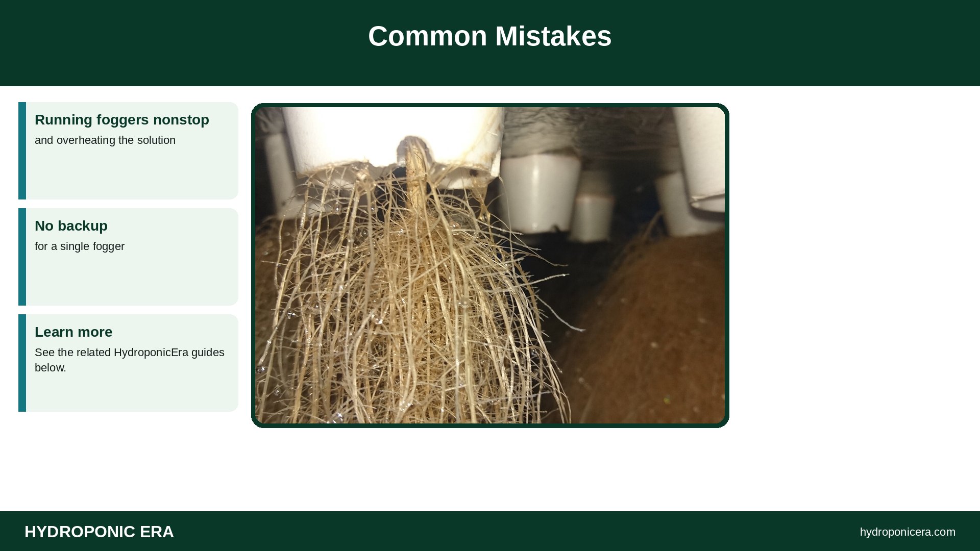 fogponics — Common Mistakes