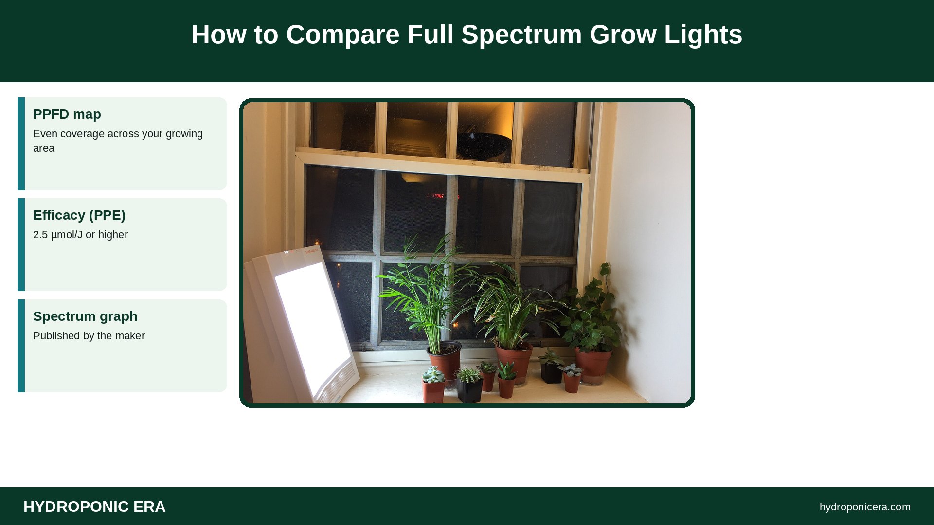 full spectrum grow lights — How to Compare Full Spectrum Grow Lights