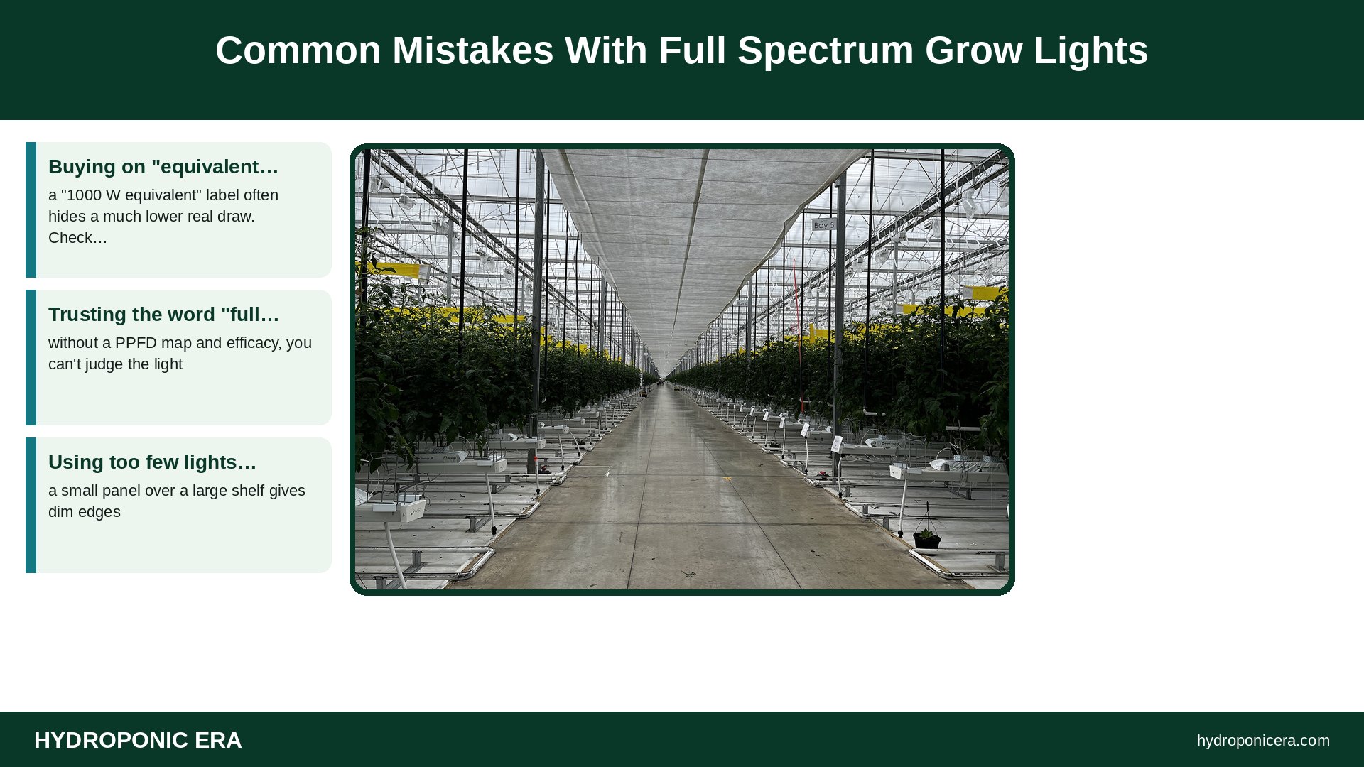 full spectrum grow lights — Common Mistakes With Full Spectrum Grow Lights