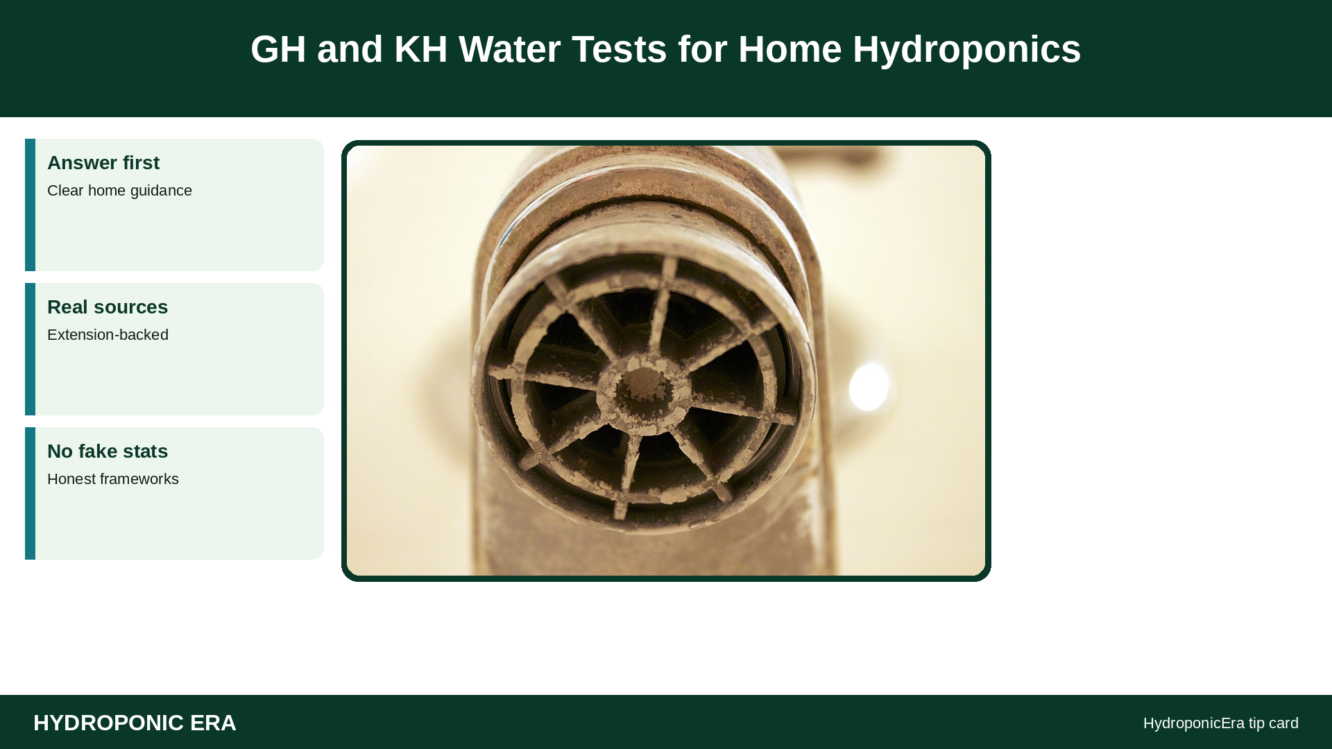 GH KH Water Tests Hydroponics — HydroponicEra guide