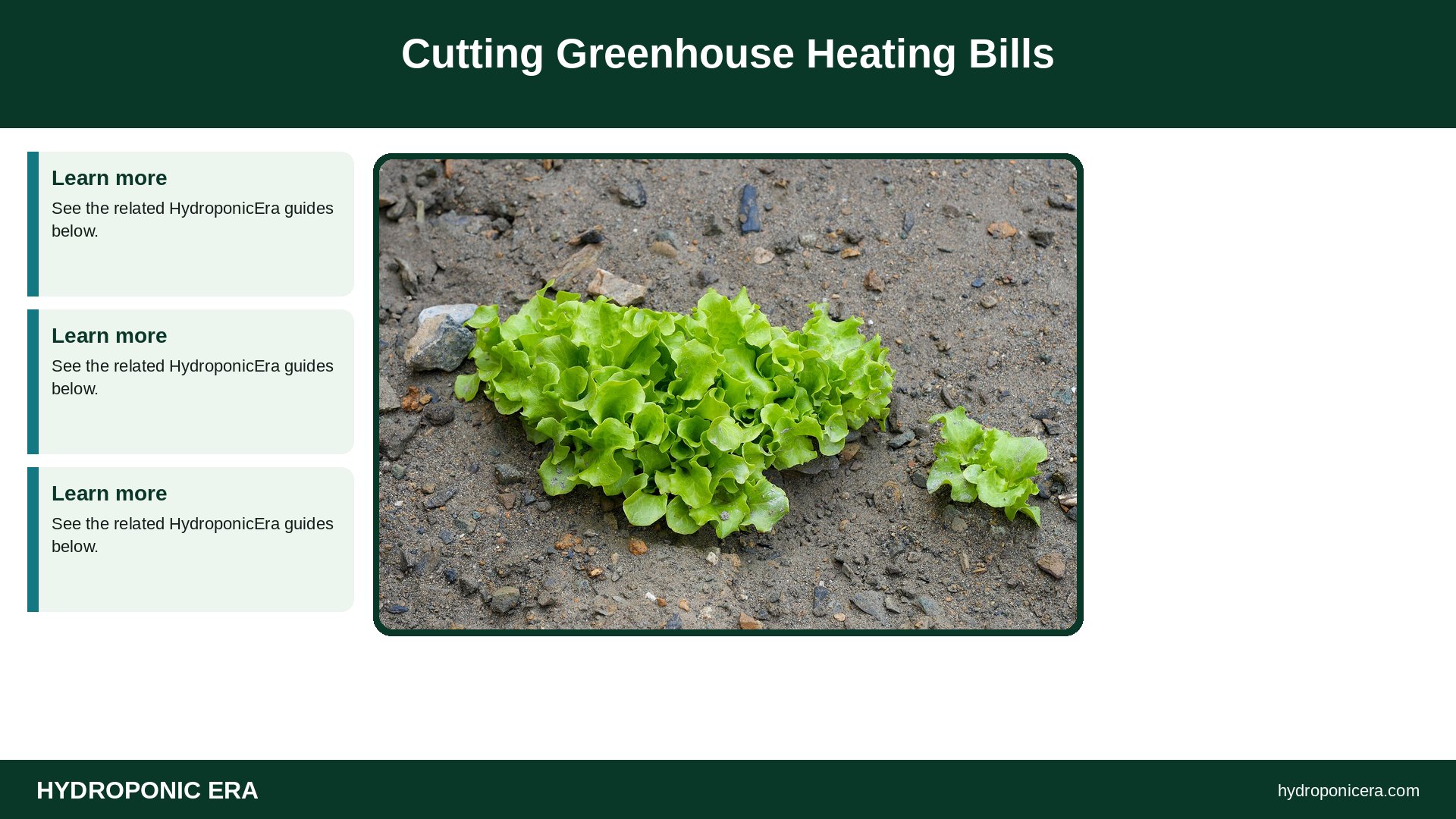 greenhouse heating — Cutting Greenhouse Heating Bills