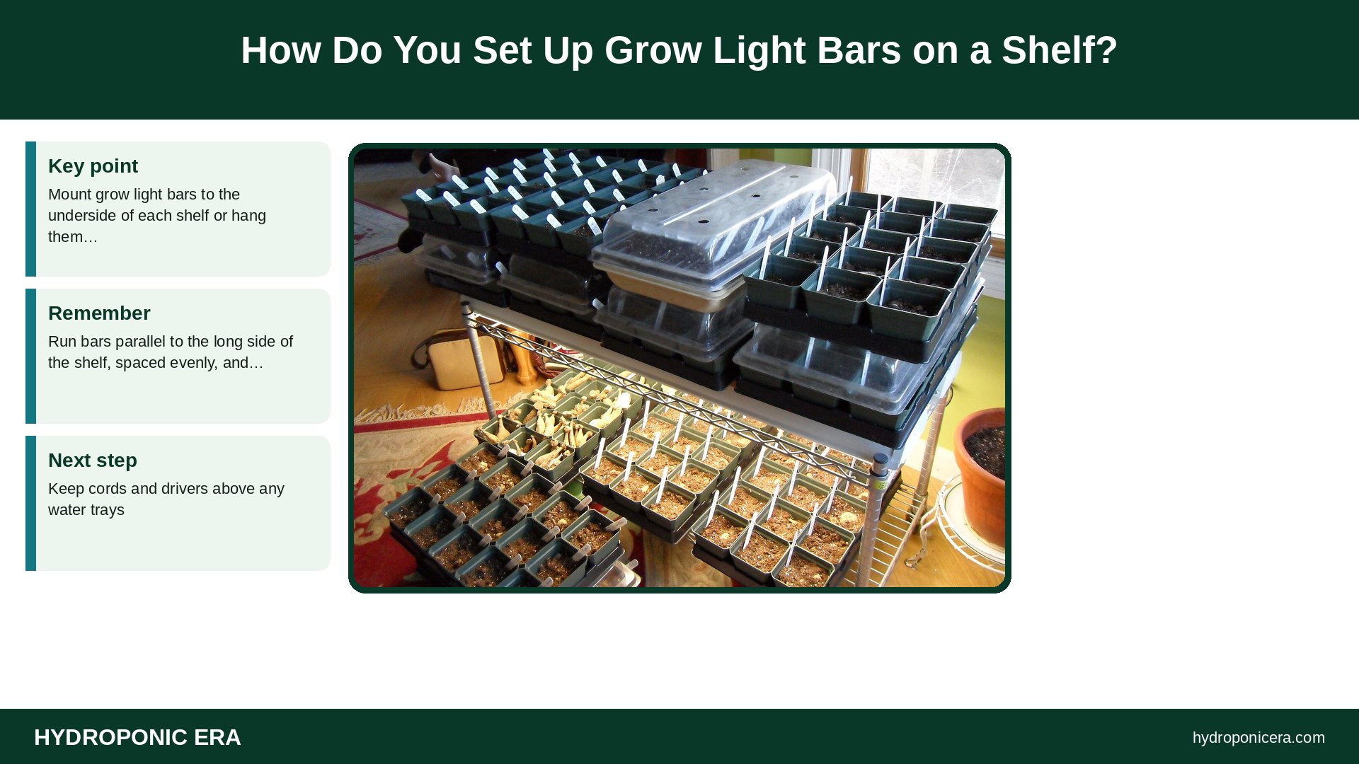 grow light bar — How Do You Set Up Grow Light Bars on a Shelf?
