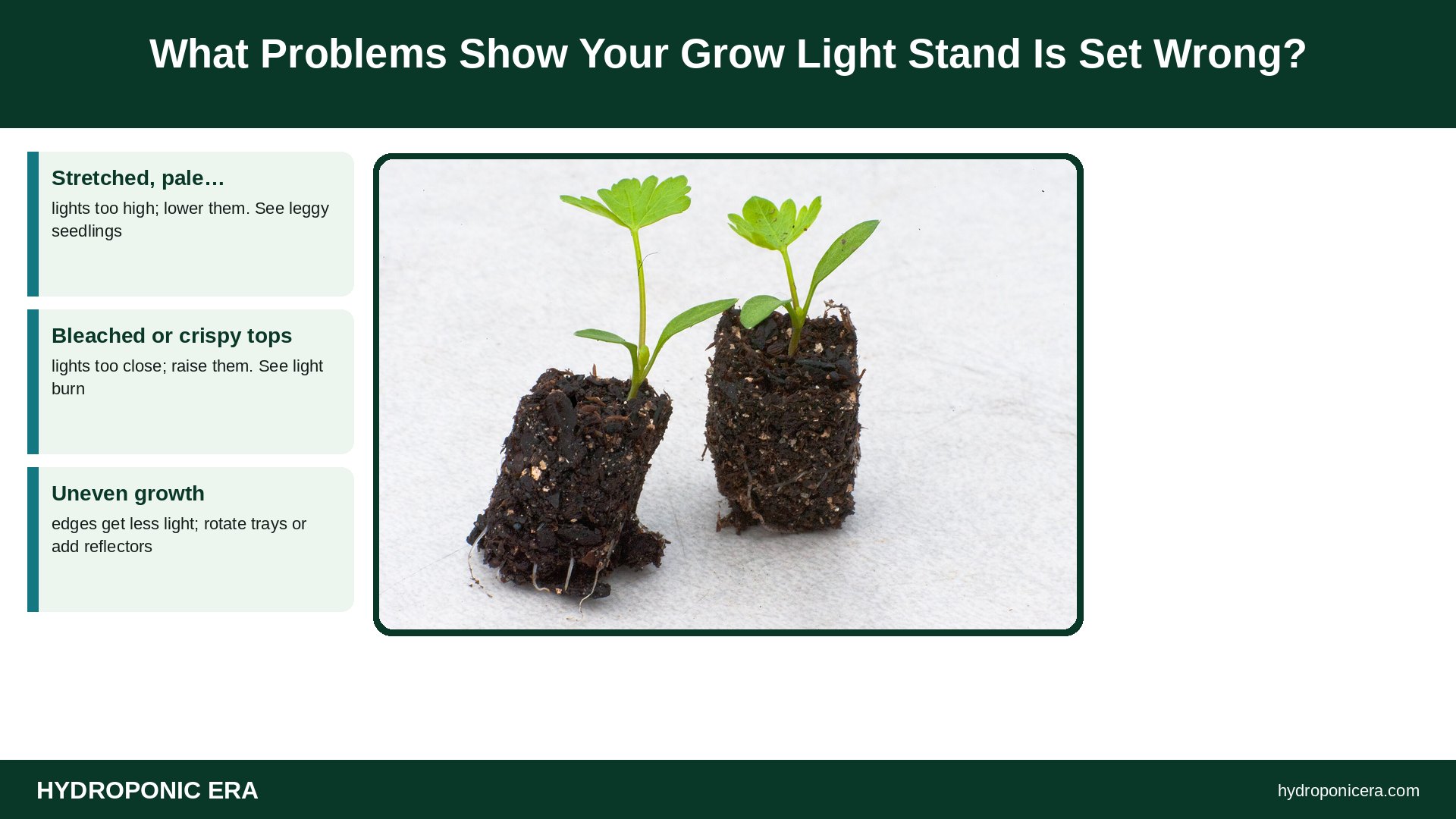 grow light stand — What Problems Show Your Grow Light Stand Is Set Wrong?