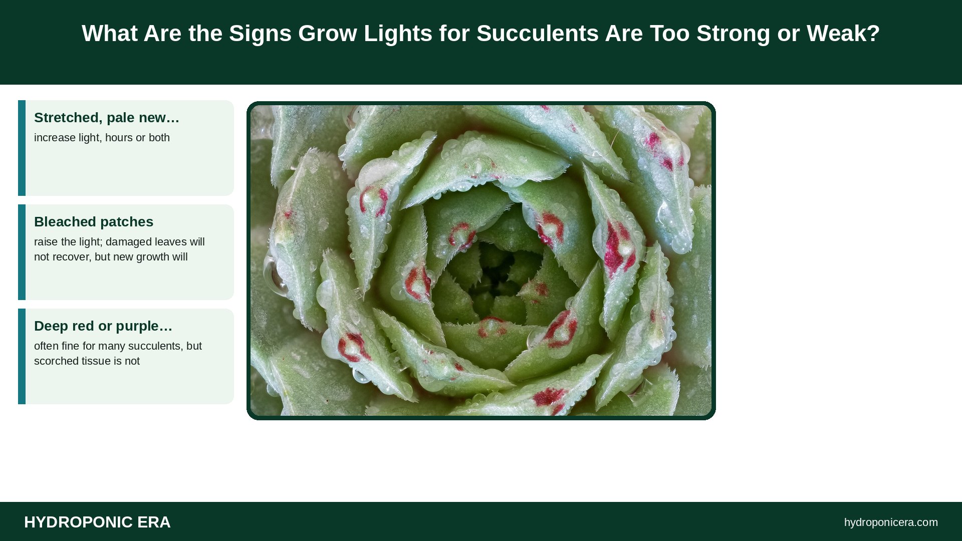 grow lights for succulents — What Are the Signs Grow Lights for Succulents Are Too Strong or Weak?