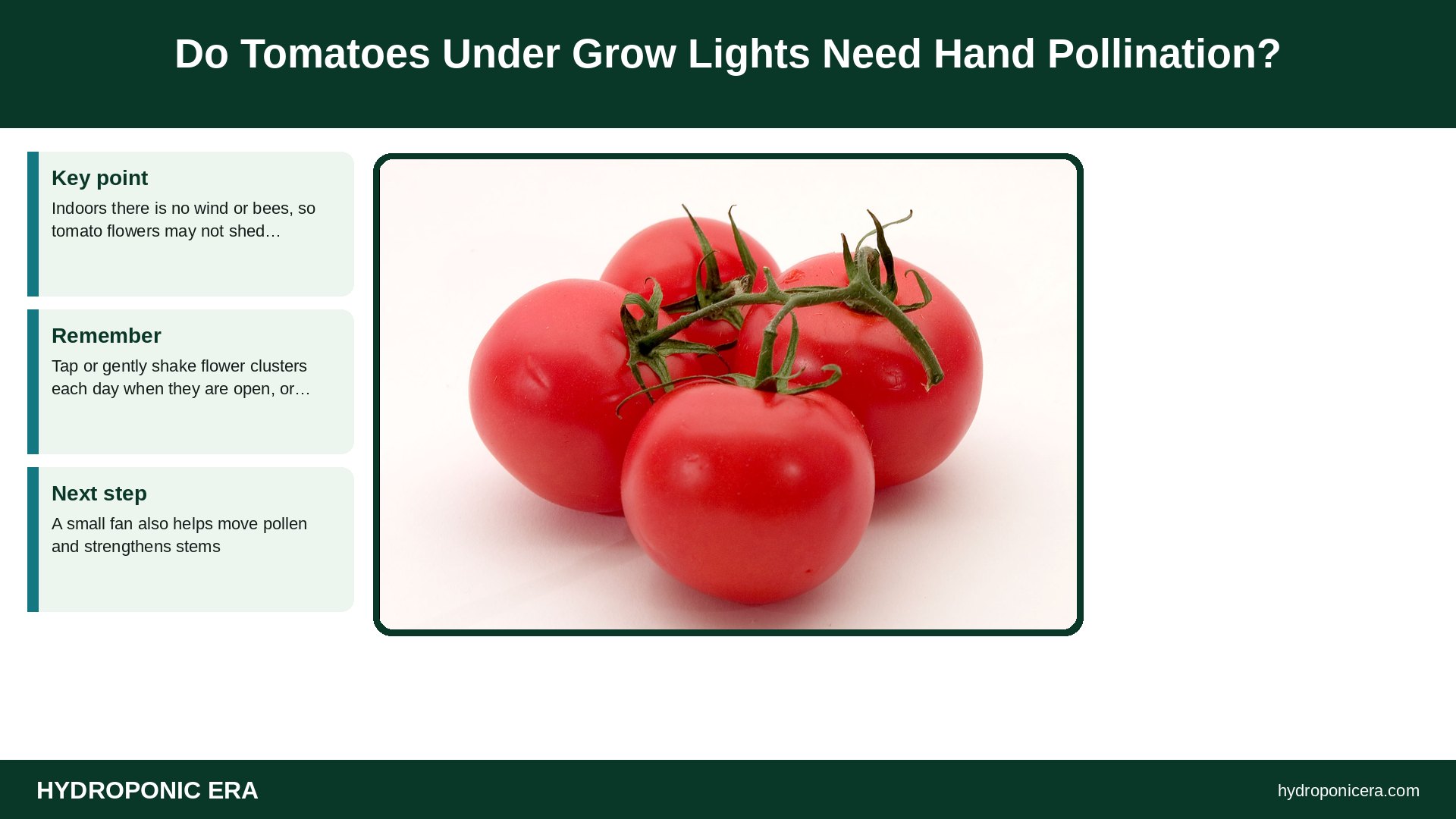 grow lights for tomatoes — Do Tomatoes Under Grow Lights Need Hand Pollination?