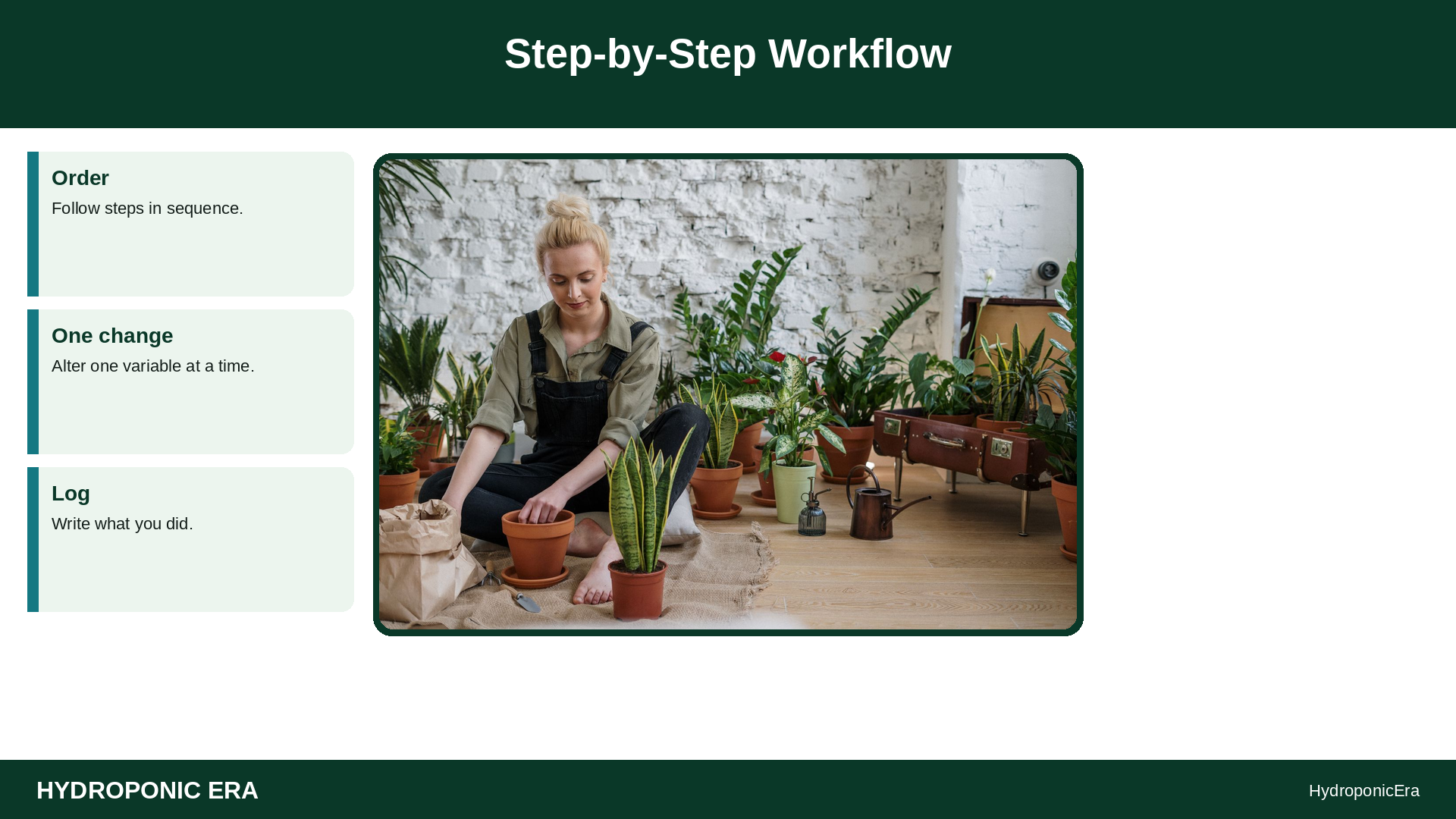 hollow stems pithiness — hollow stems hydroponics — Step-by-Step Workflow