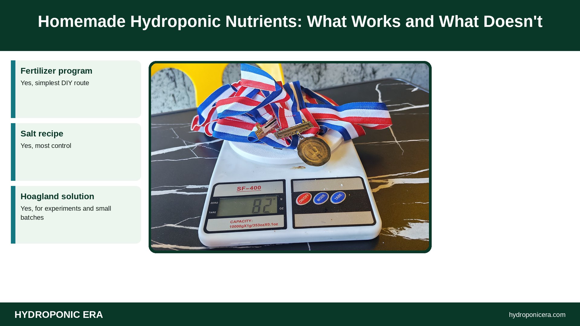 homemade hydroponic nutrients — Homemade Hydroponic Nutrients: What Works and What Doesn't
