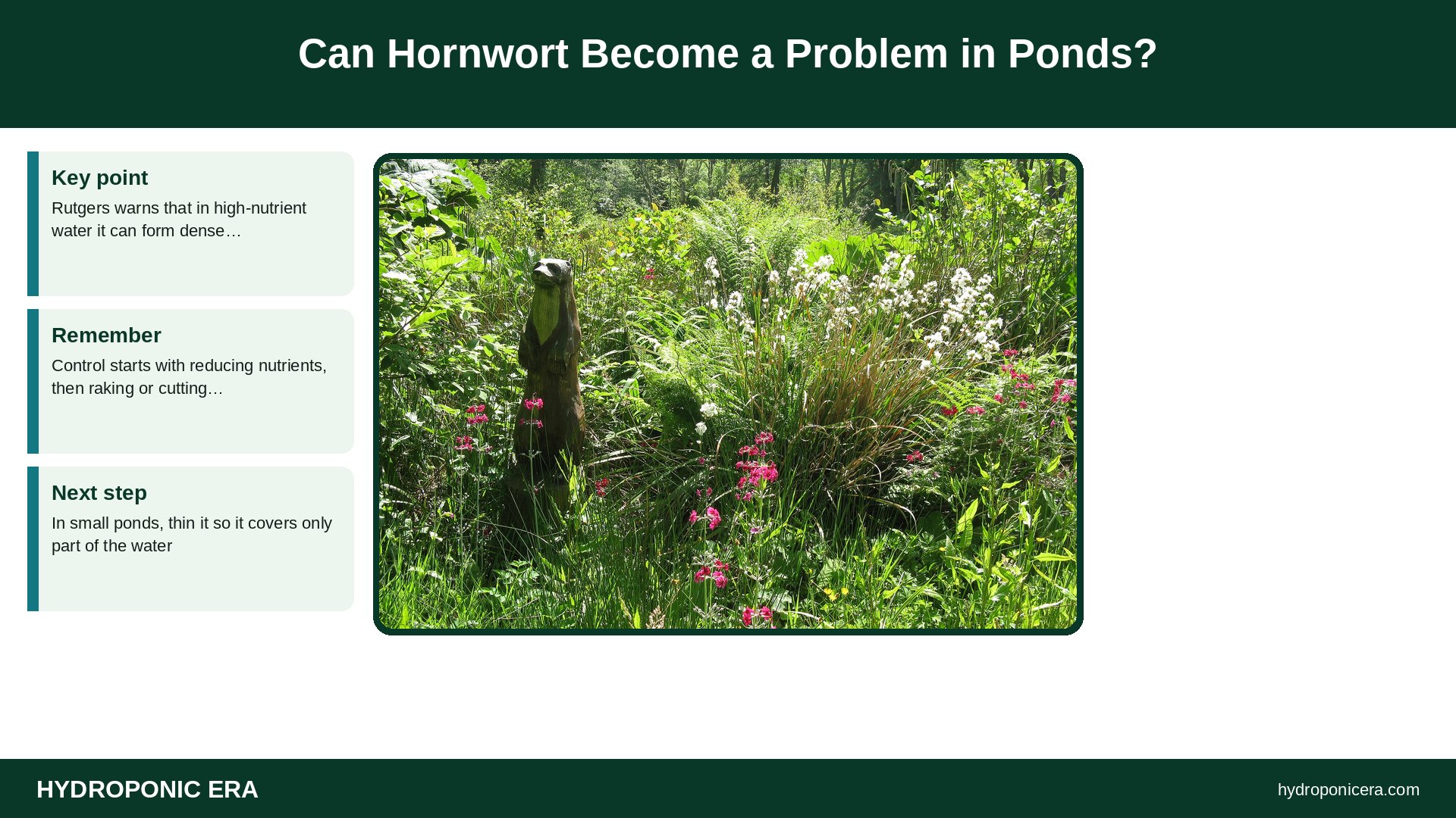 hornwort — Can Hornwort Become a Problem in Ponds?