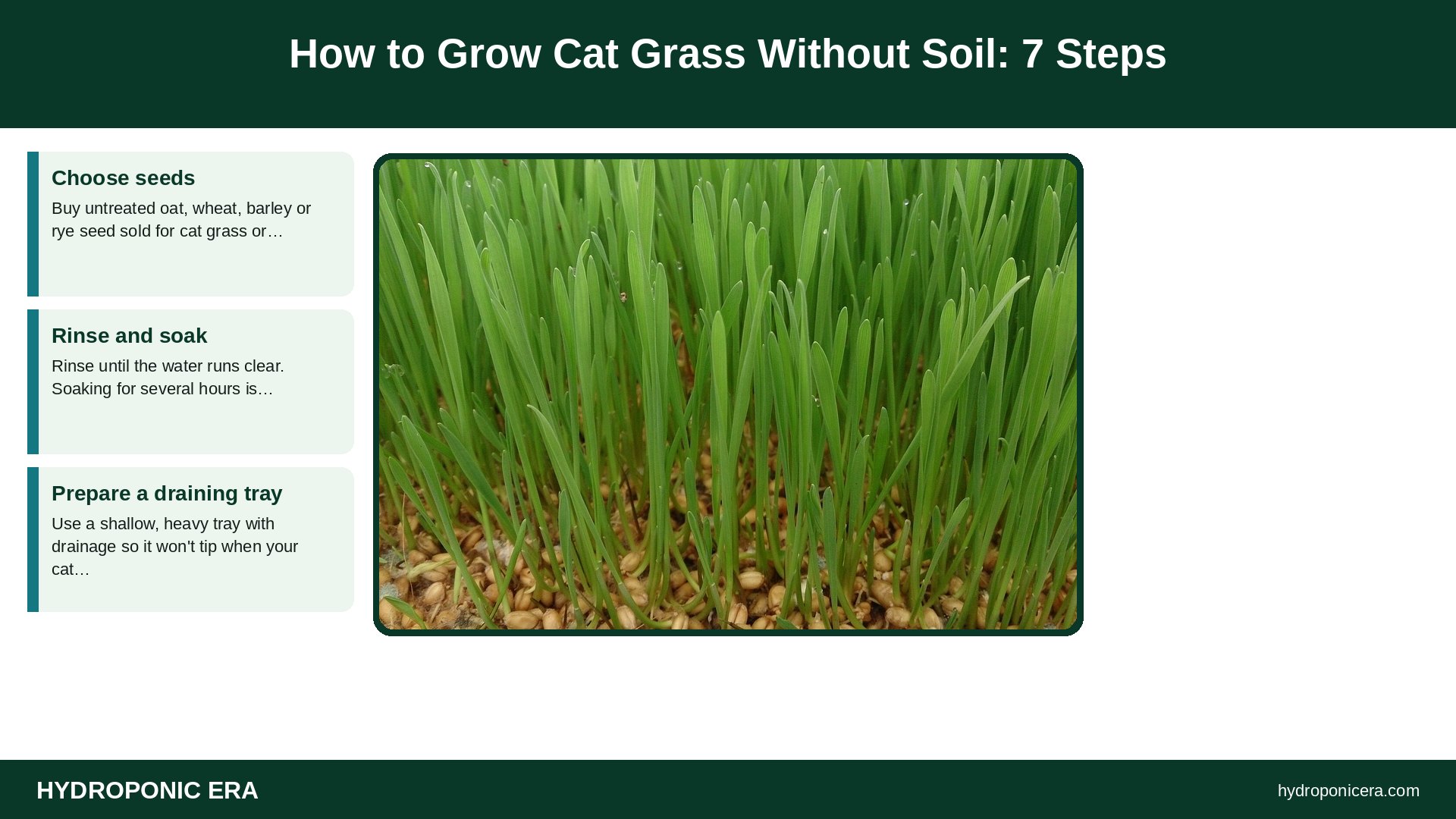 how to grow cat grass — How to Grow Cat Grass Without Soil: 7 Steps