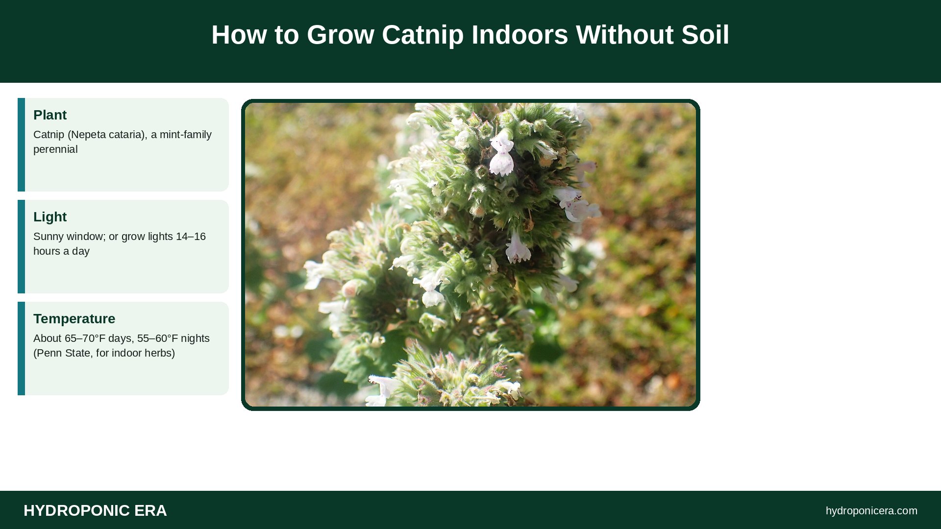 how to grow catnip indoors — How to Grow Catnip Indoors Without Soil