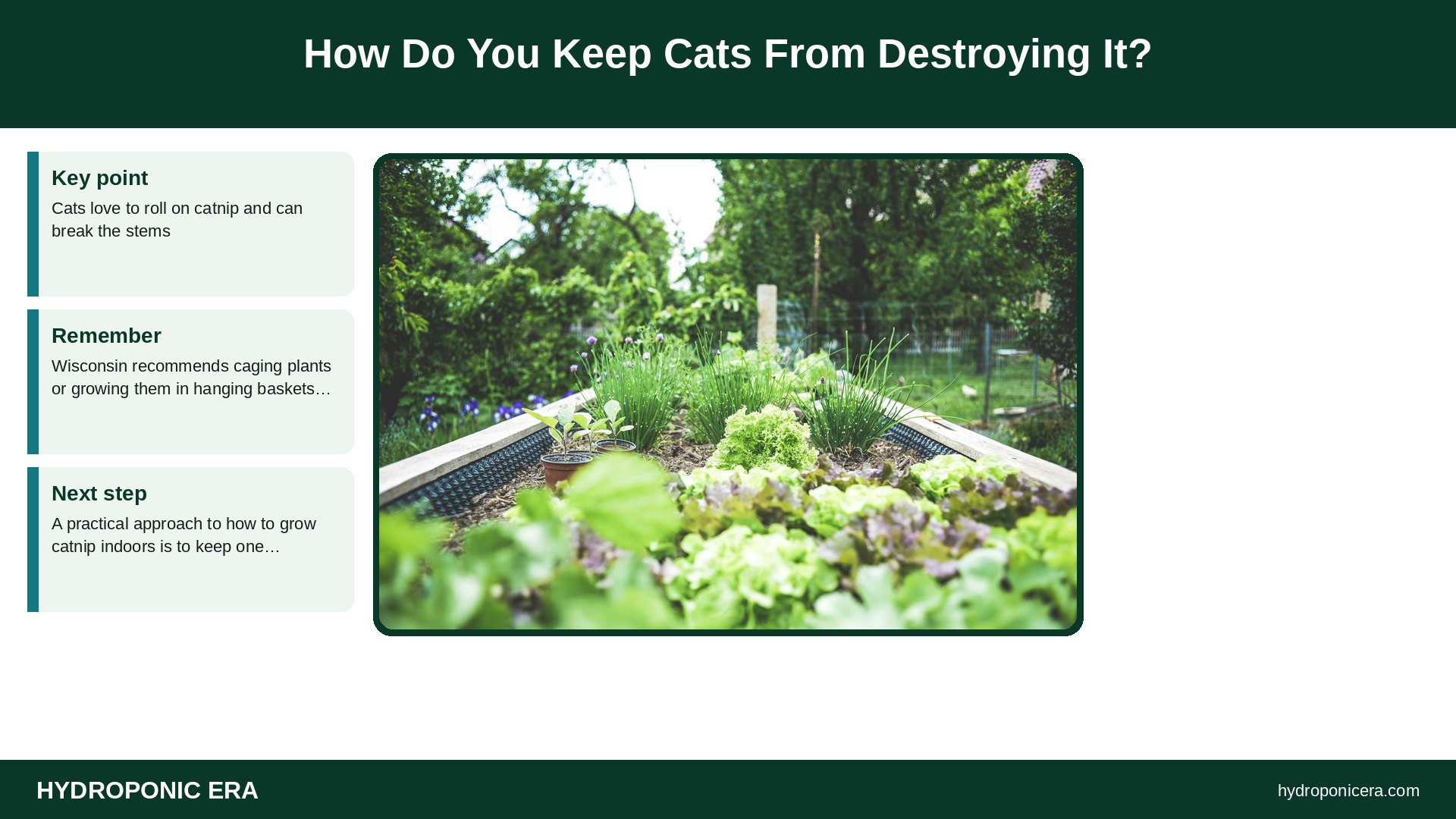 how to grow catnip indoors — How Do You Keep Cats From Destroying It?