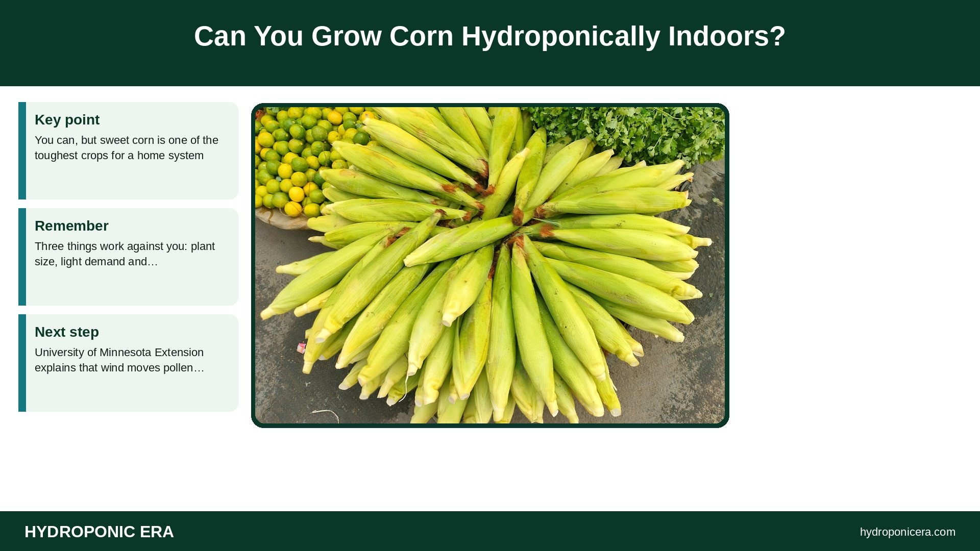 how to grow corn hydroponically — Can You Grow Corn Hydroponically Indoors?
