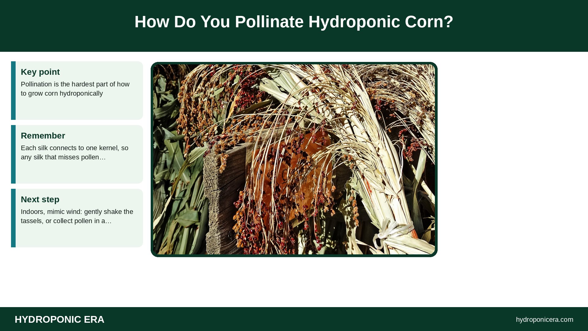 how to grow corn hydroponically — How Do You Pollinate Hydroponic Corn?