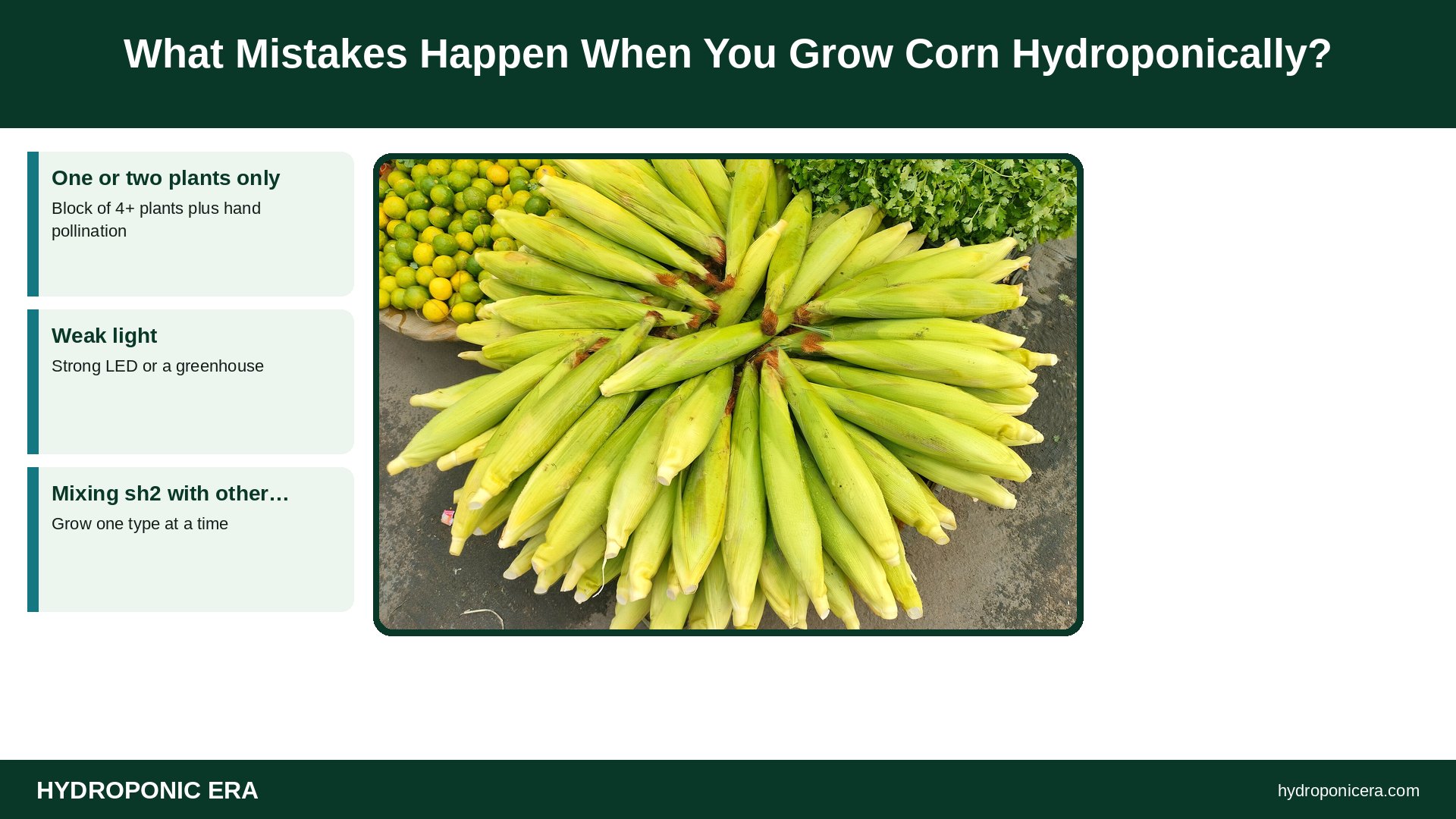 how to grow corn hydroponically — What Mistakes Happen When You Grow Corn Hydroponically?