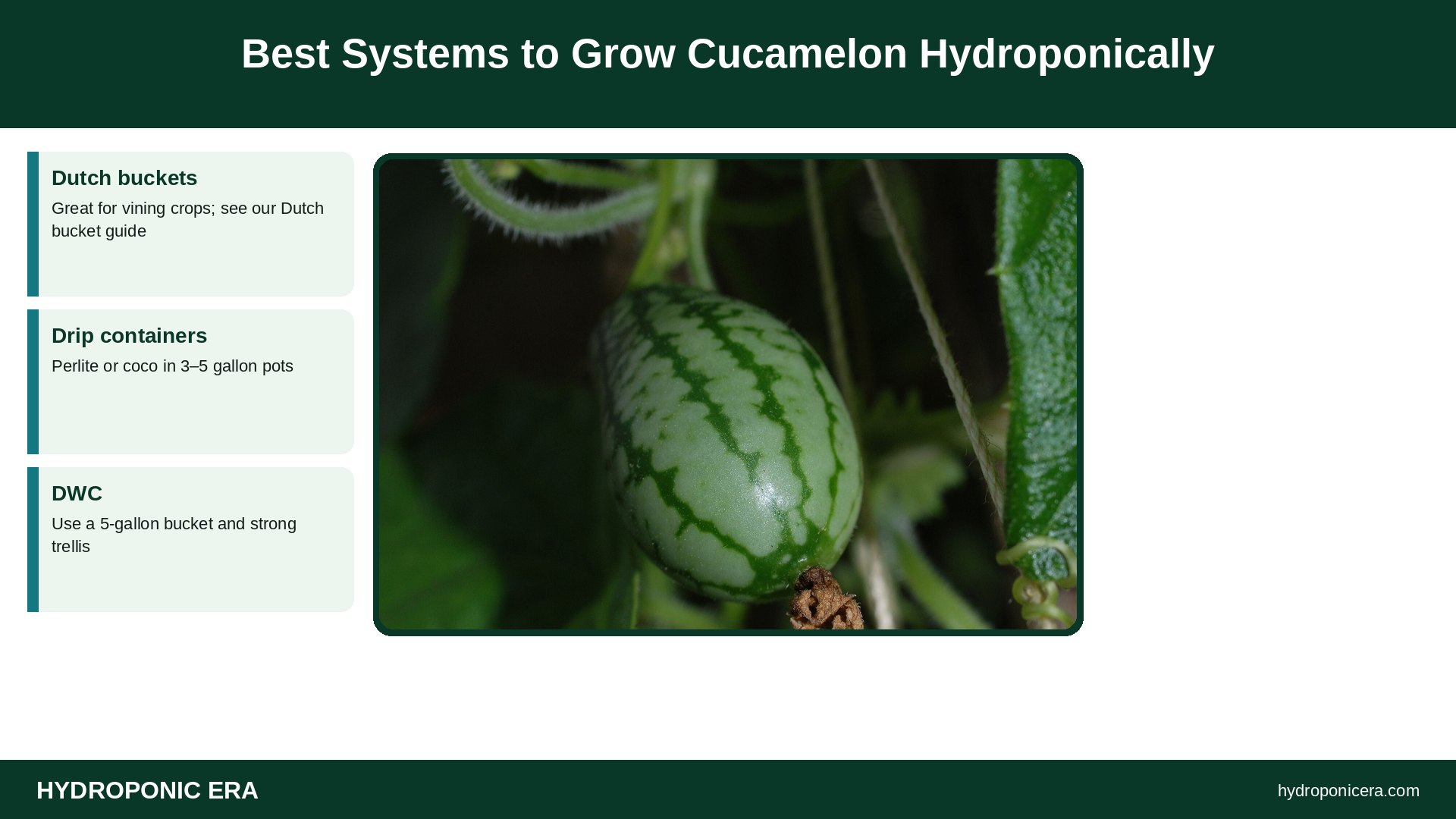 grow cucamelon hydroponically — Best Systems to Grow Cucamelon Hydroponically