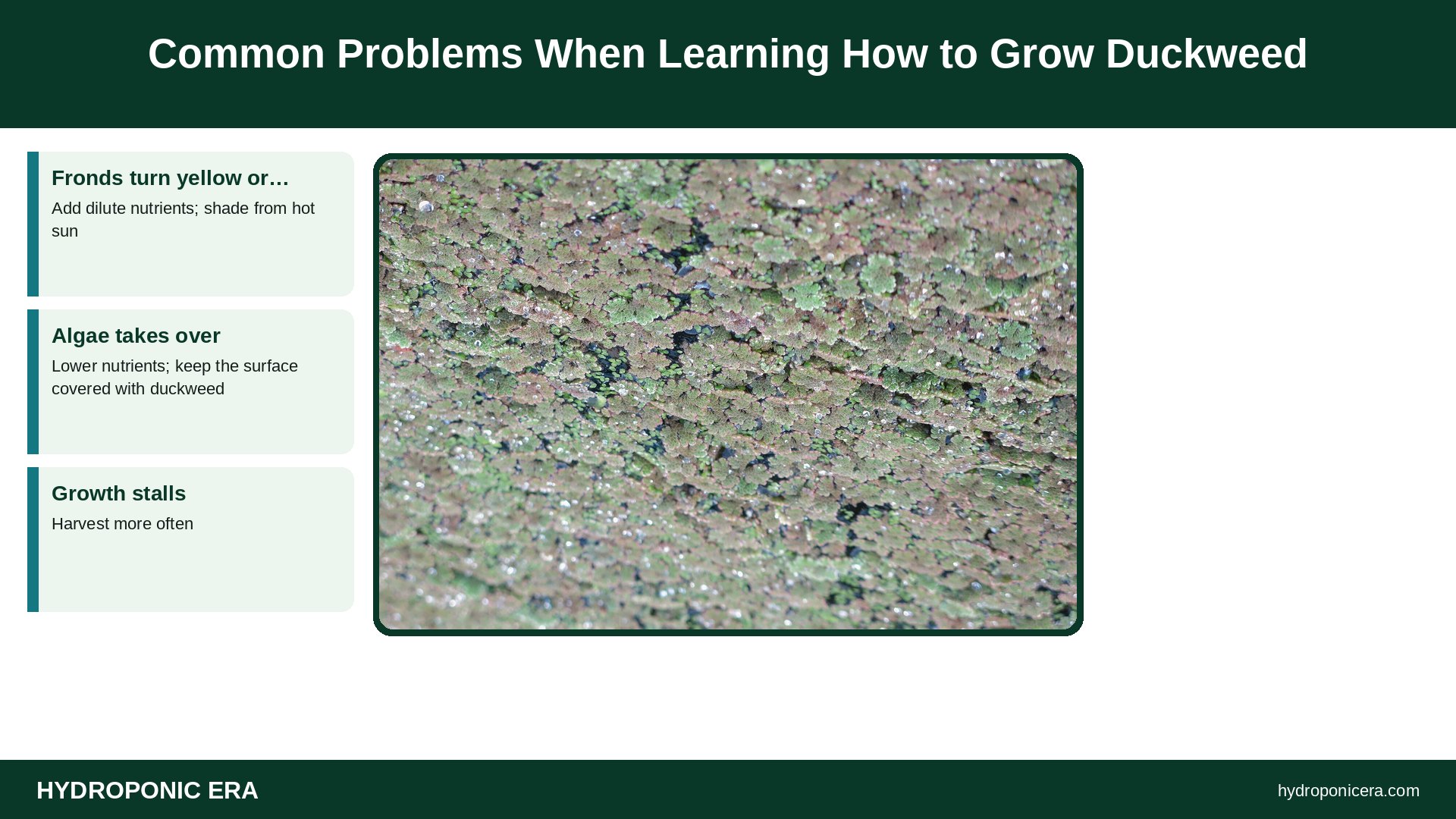 how to grow duckweed — Common Problems When Learning How to Grow Duckweed