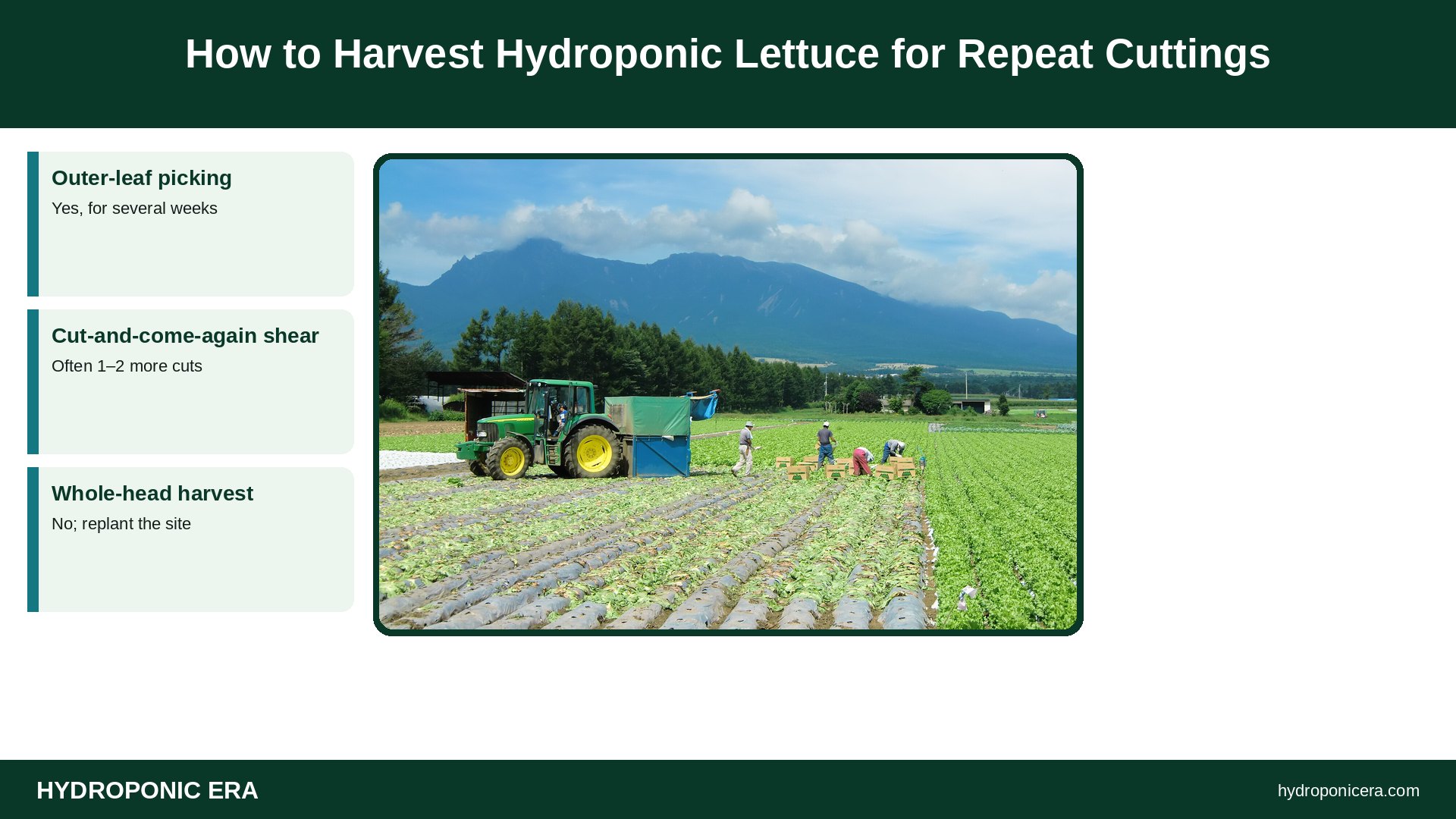 how to harvest hydroponic lettuce — How to Harvest Hydroponic Lettuce for Repeat Cuttings
